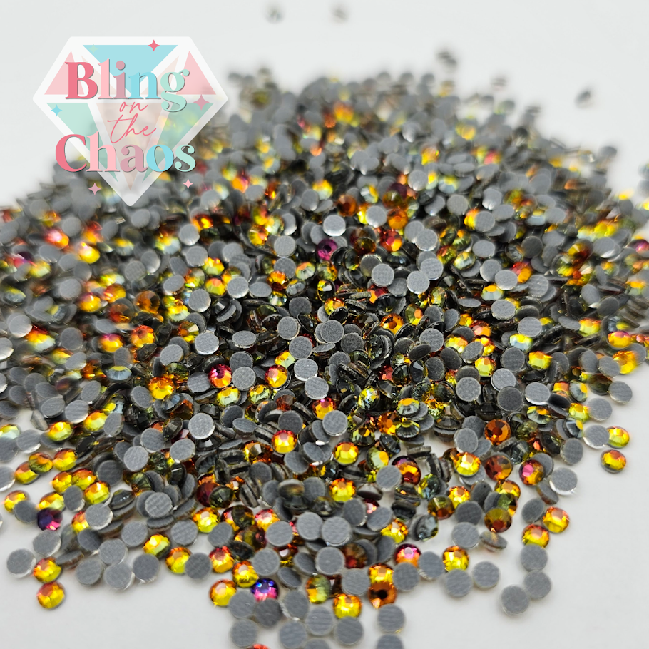 Red Flame Hotfix Rhinestones