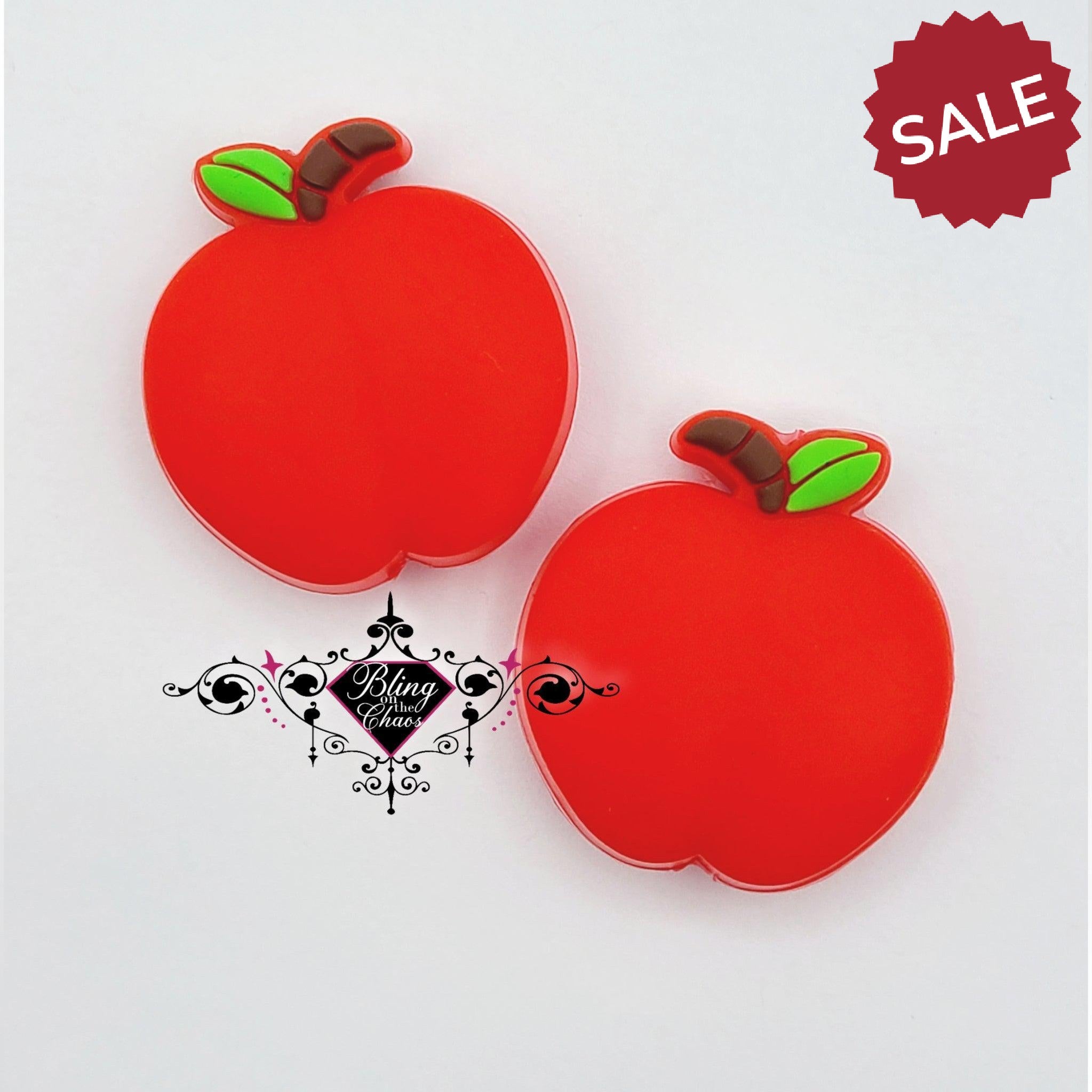 Apple Silicone Bead
