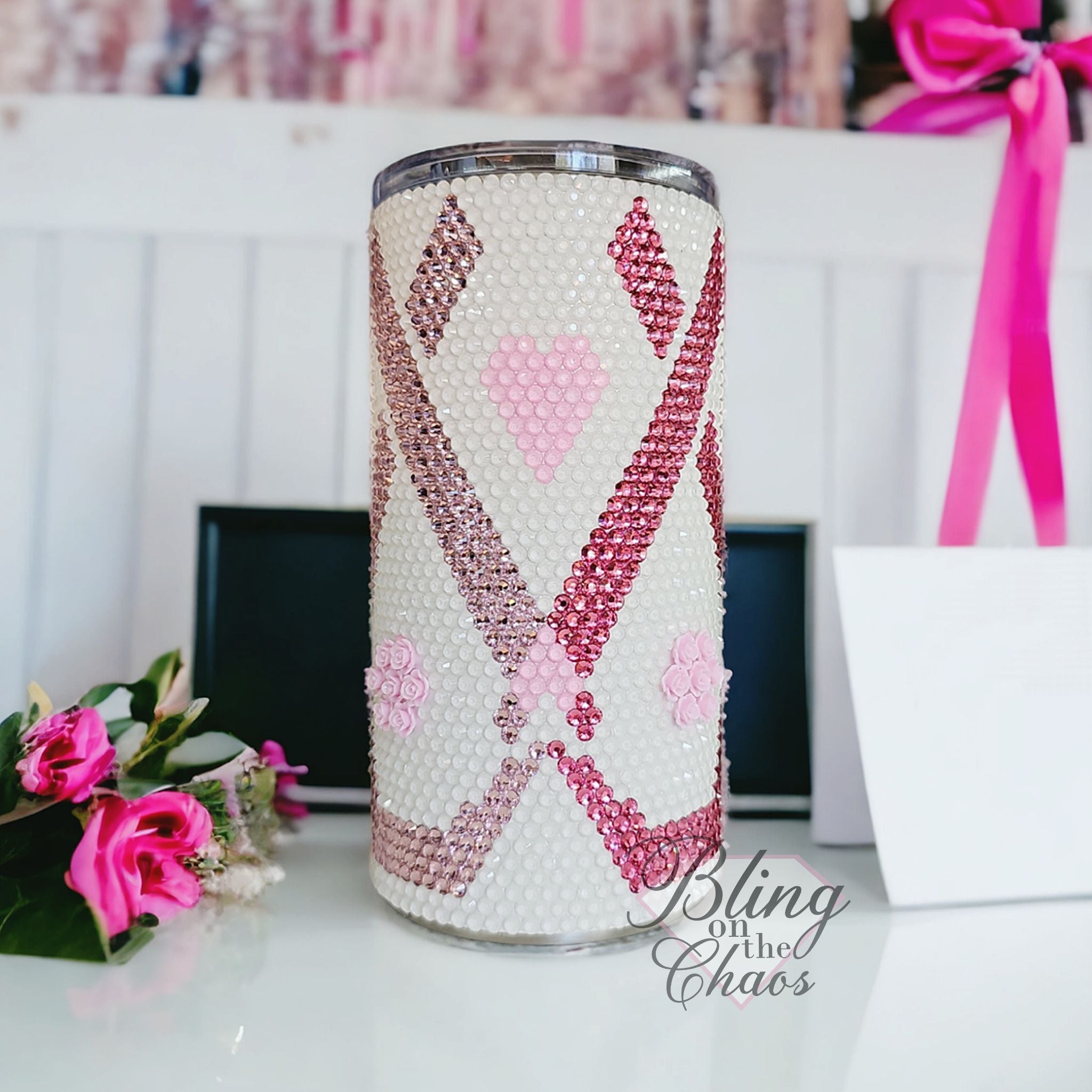 Blinging For Boobies Breast Cancer Awareness Honeycomb SS16 Pattern