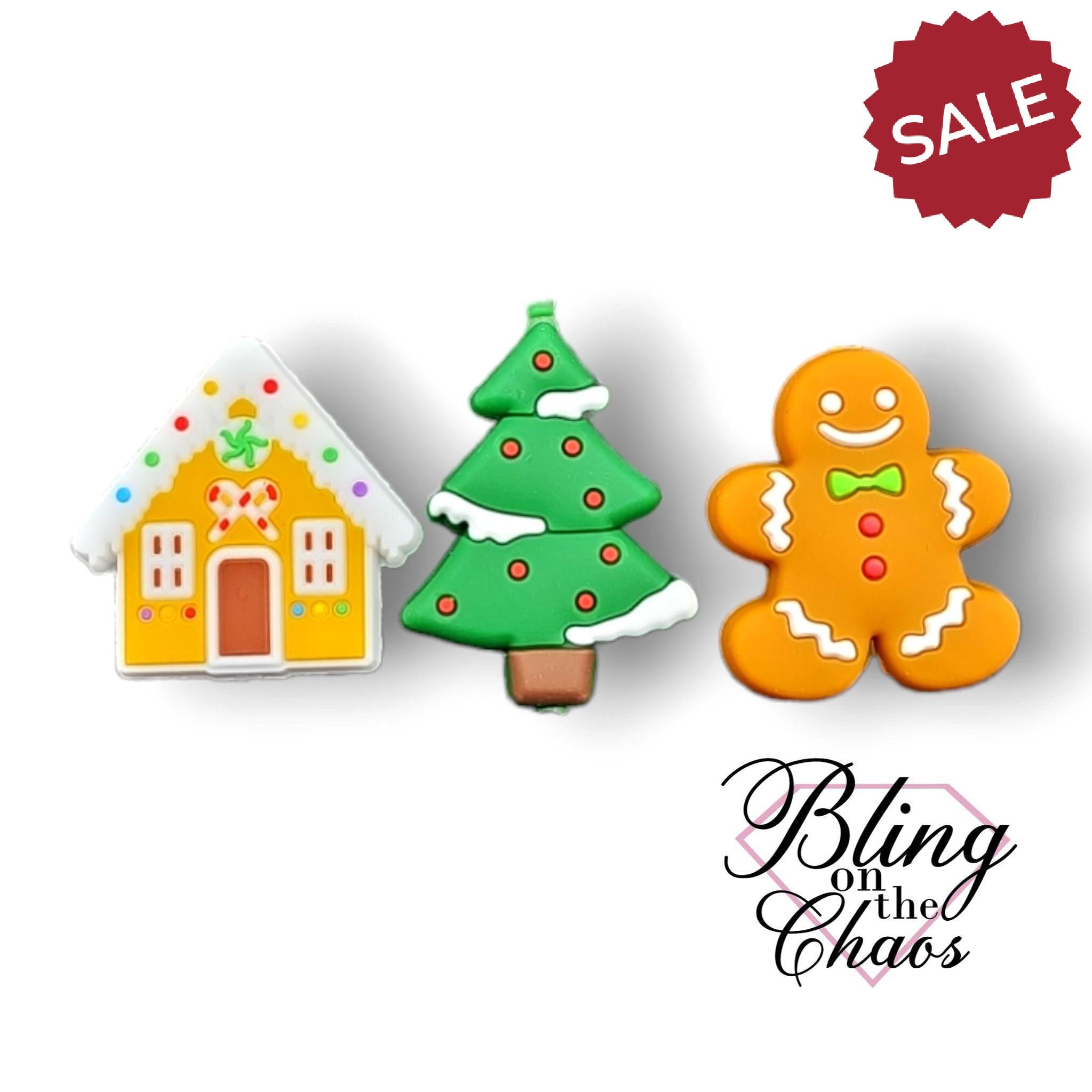 Holiday Silicone Focal Beads