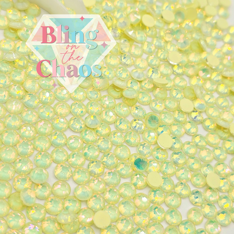 Light Yellow Mocha Opal