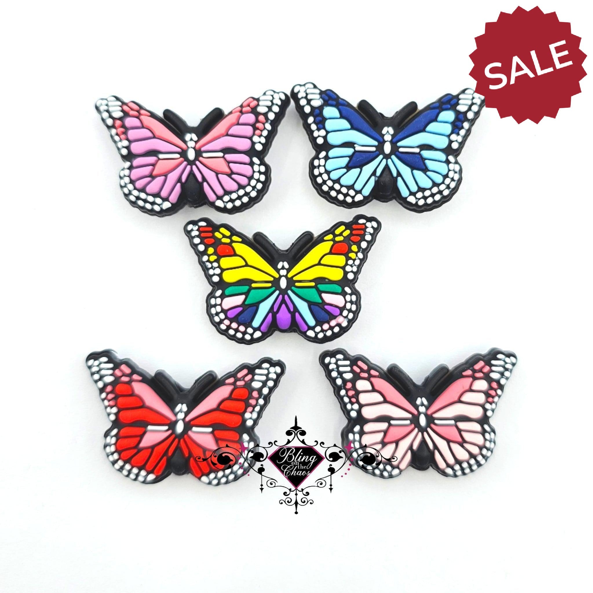 Monarch Butterfly Silicone Bead