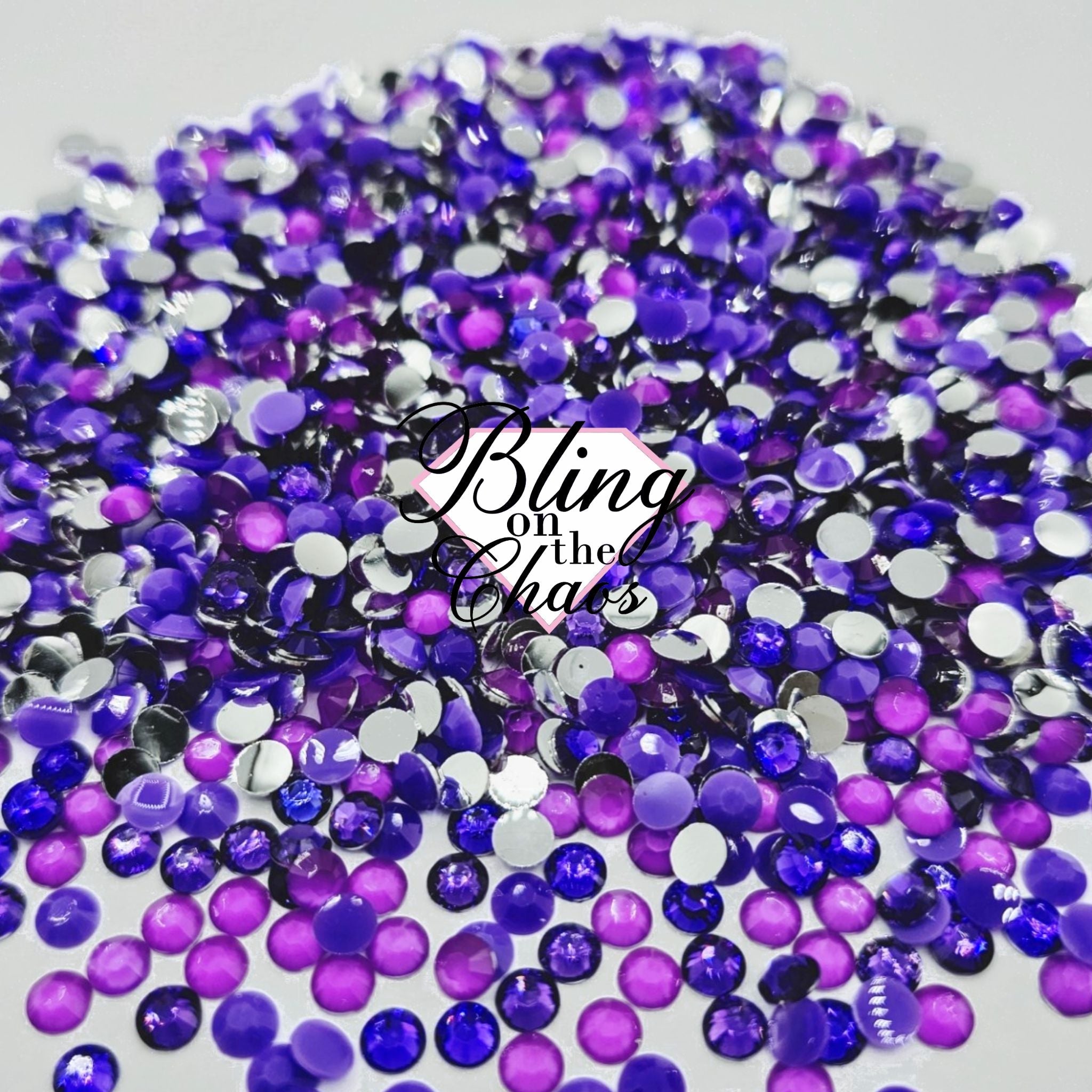 Monochrome Purple Neon Resin Mix