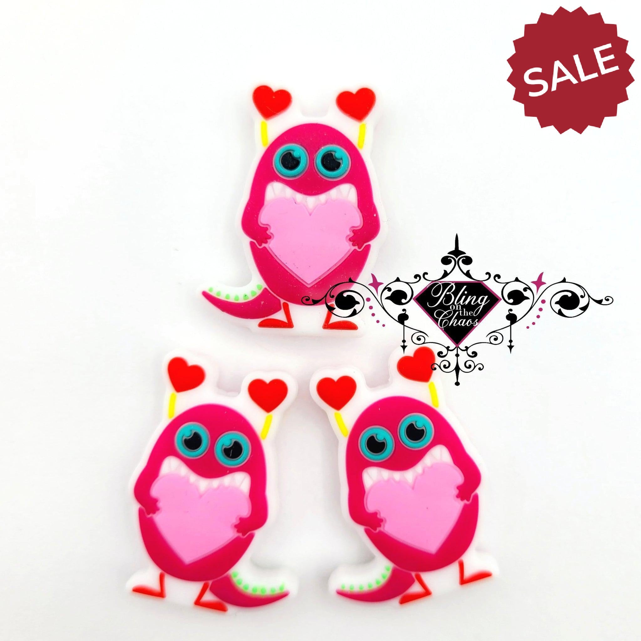 Monster Heart Silicone Bead