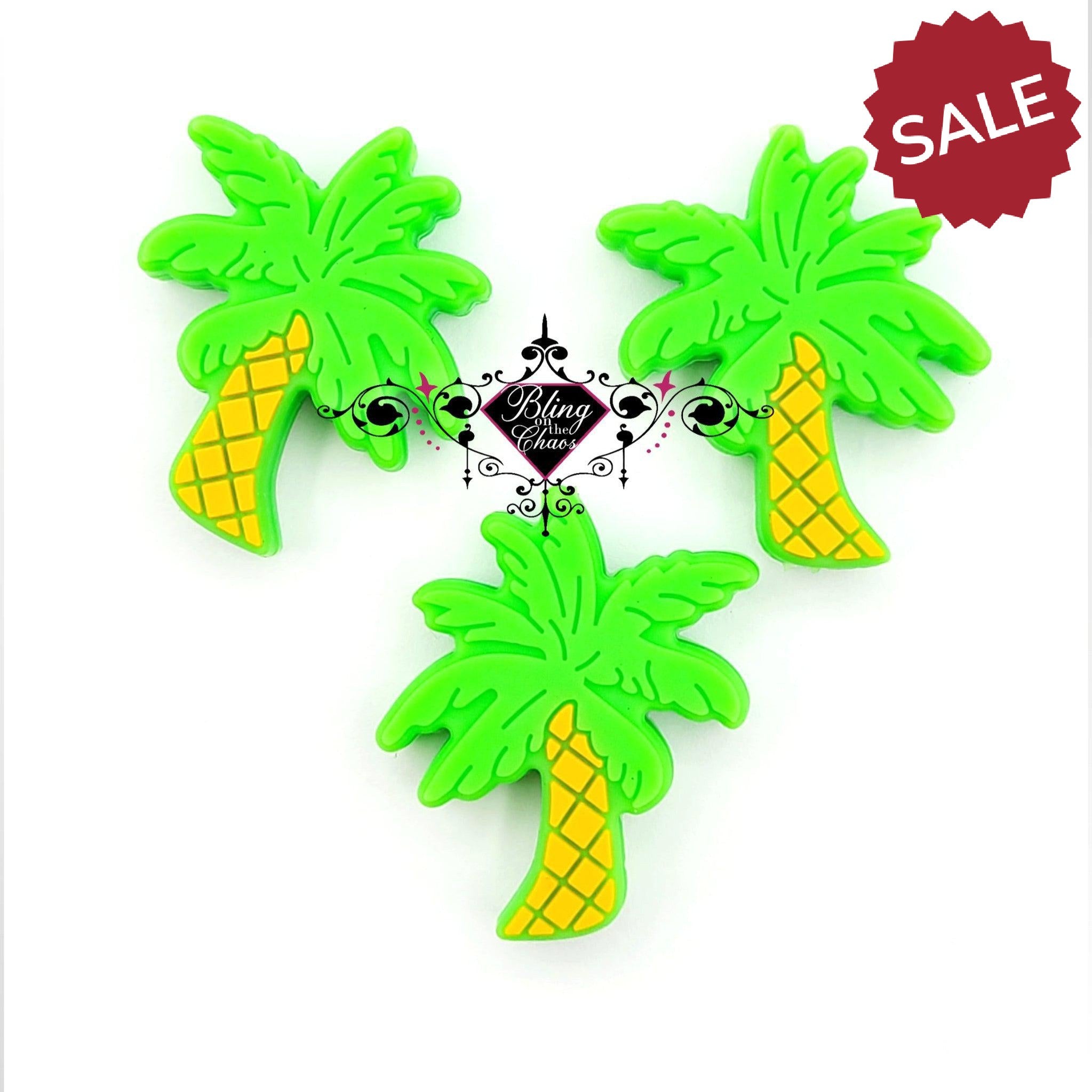 Palm Tree Silicone Bead