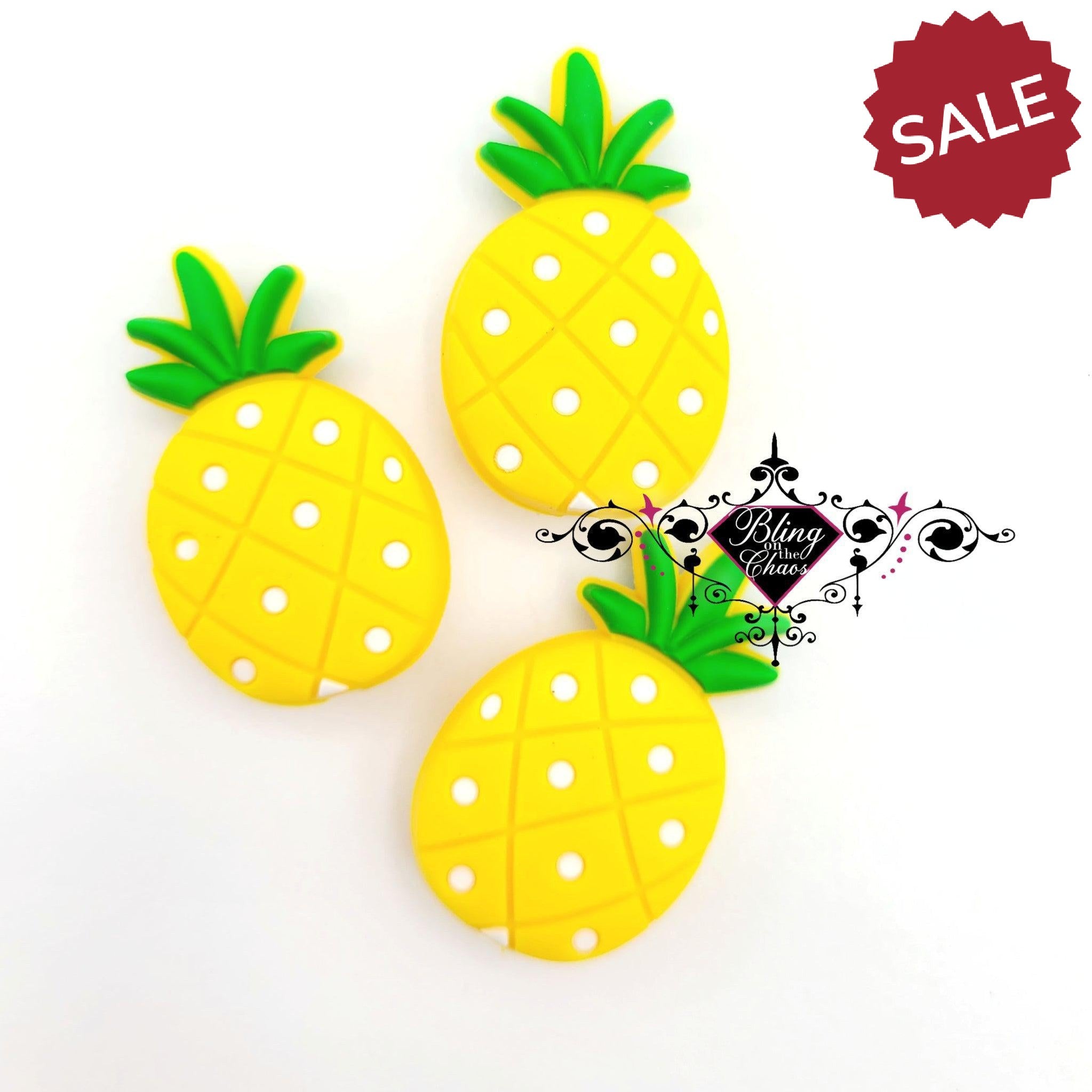Pineapple Silicone Bead