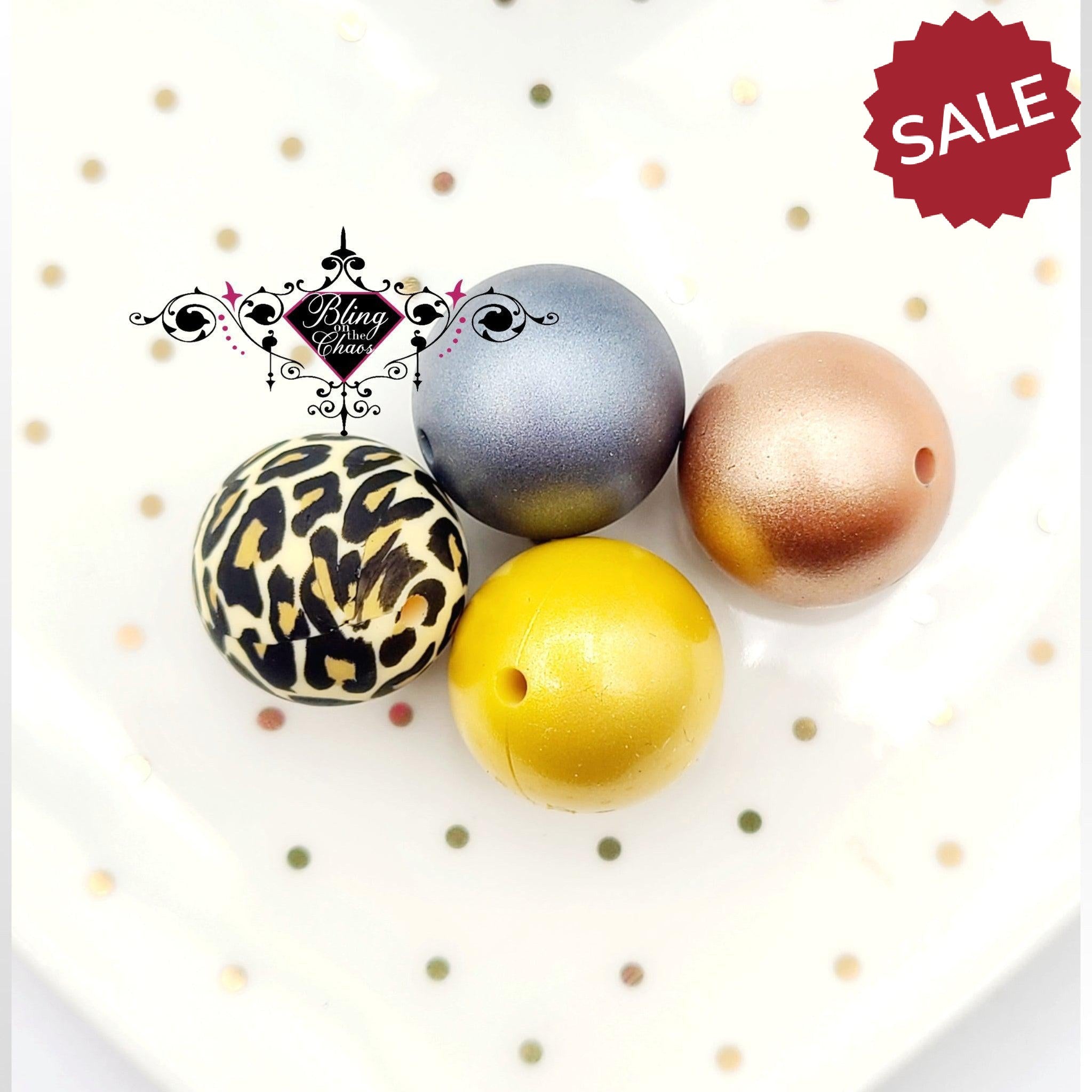 Round 19mm Silicone Bead