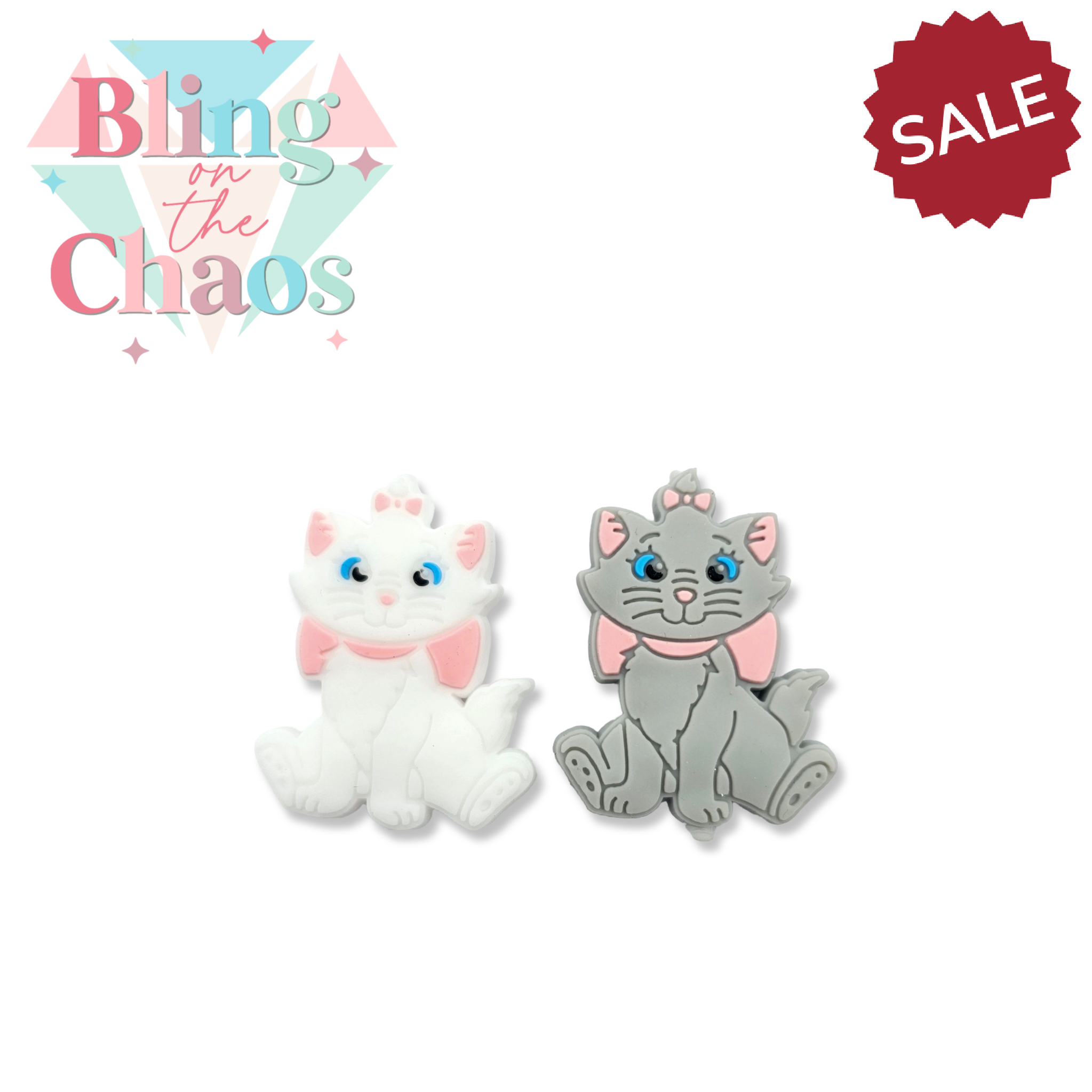 Sitting Cat Silicone Bead