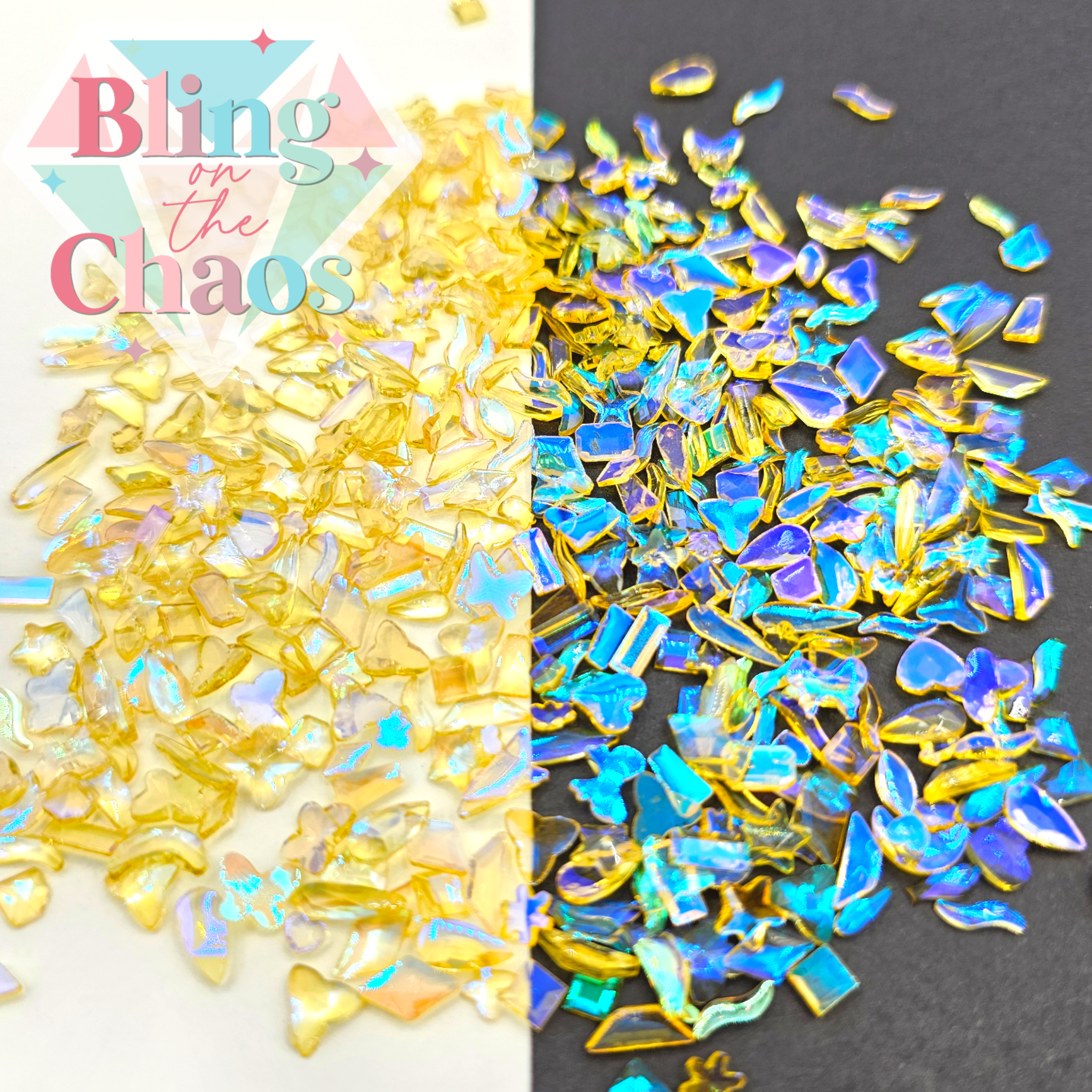 Aurora Citrine Transparent Resin Assorted Shapes