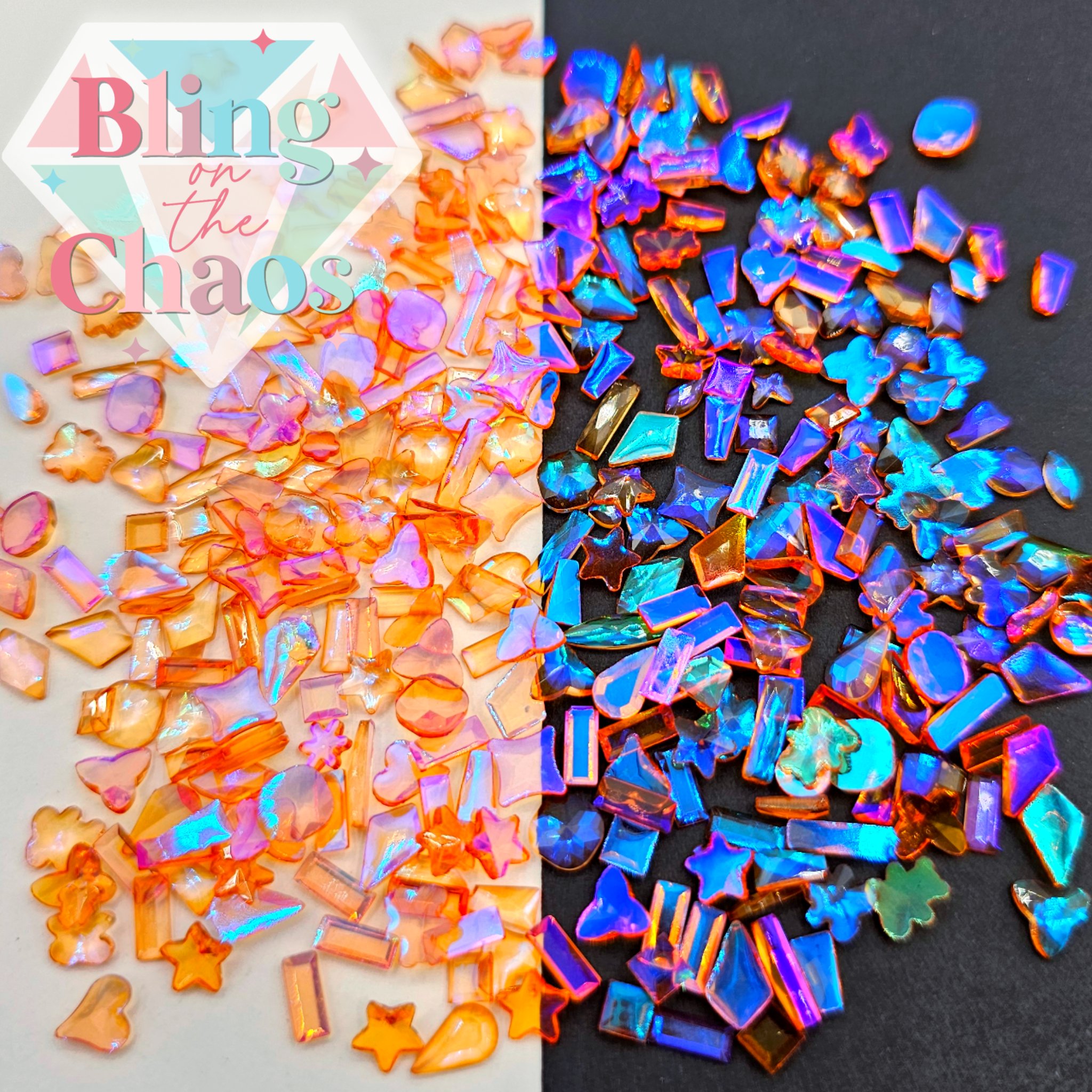 Aurora Hyacinth Transparent Resin Assorted Shapes