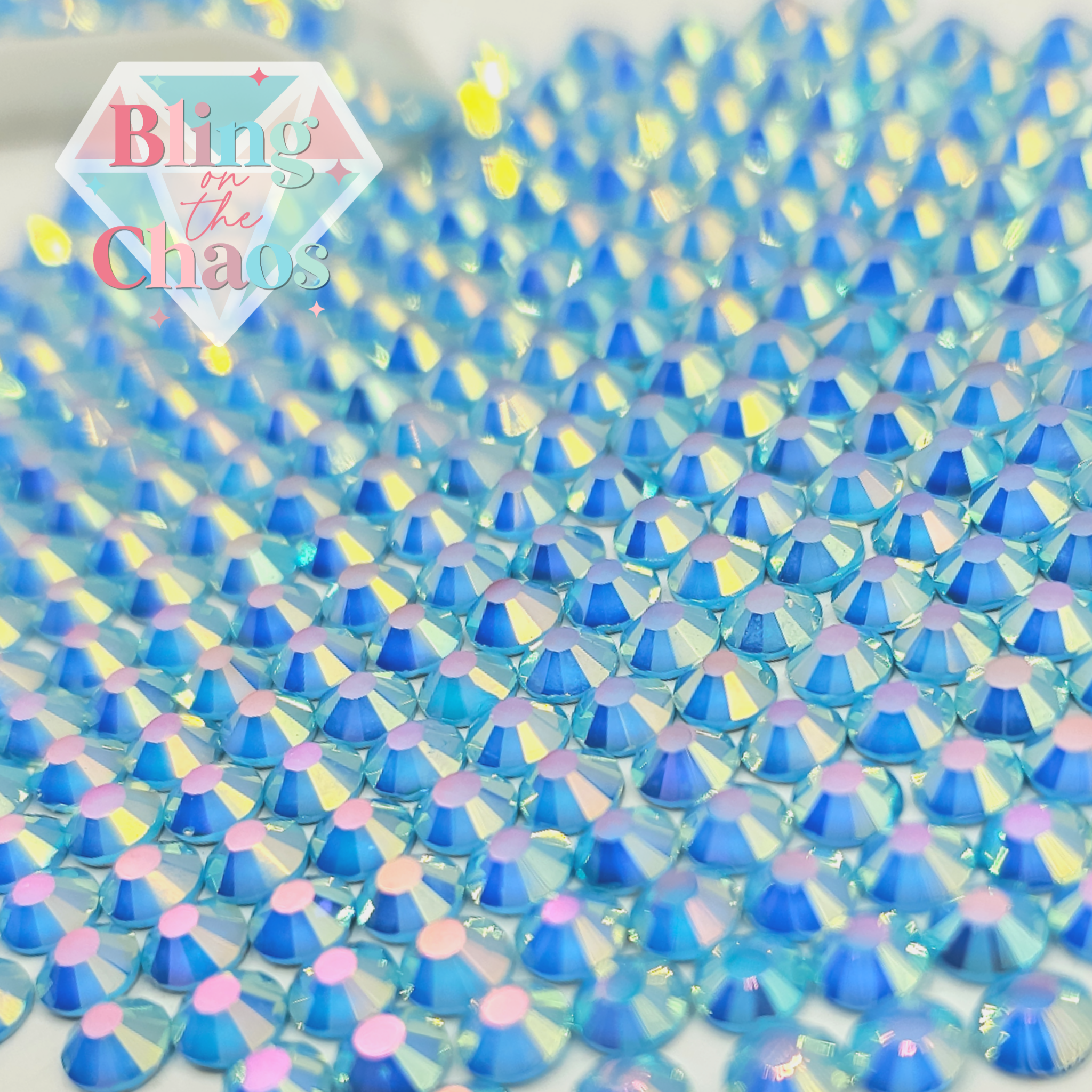 Blue Mocha Magic Rhinestone