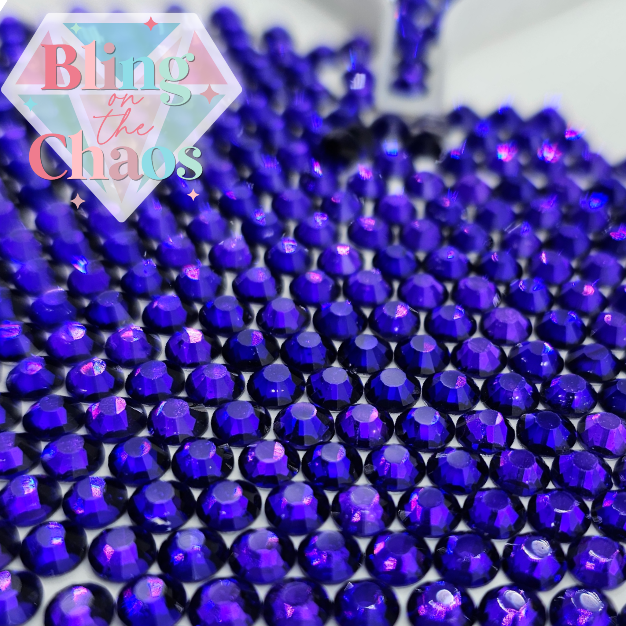 Blue Purple Rhinestone