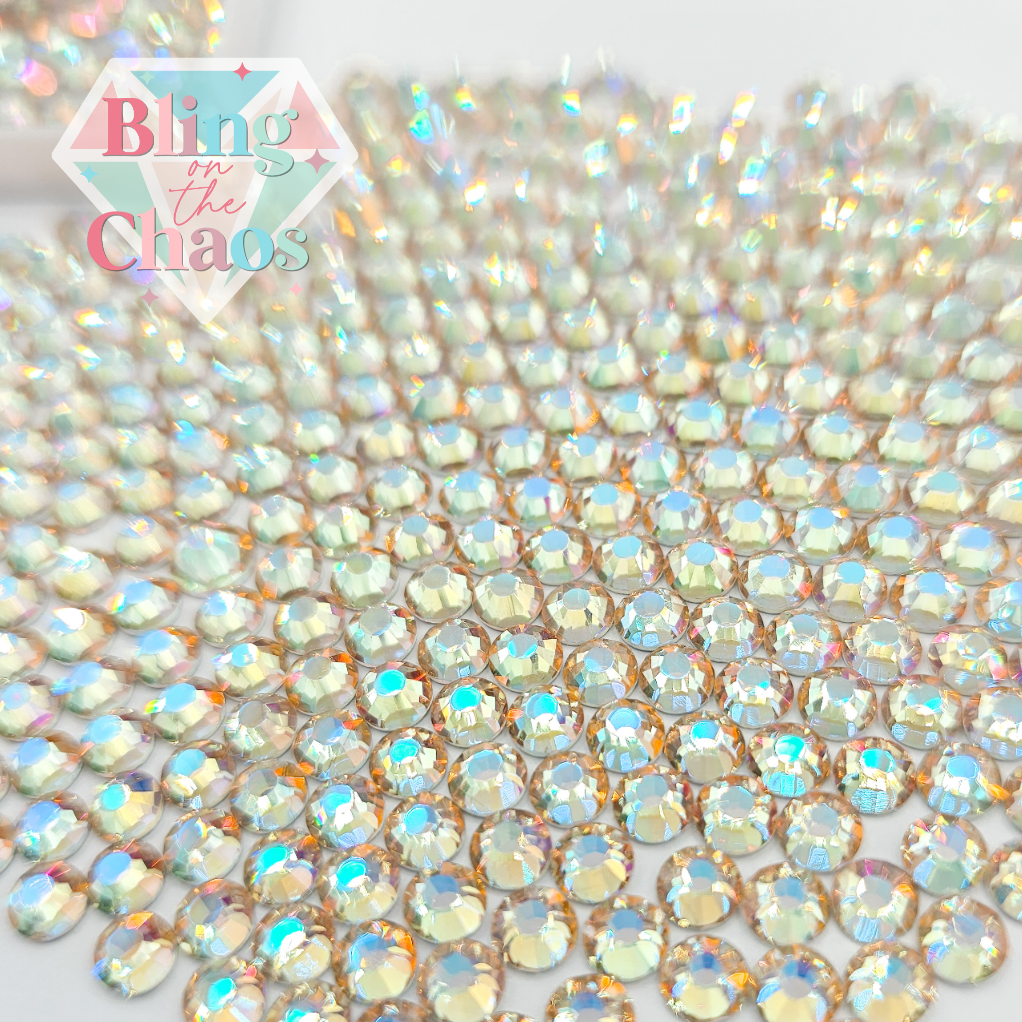 Desert Rose Water Lily Rhinestone