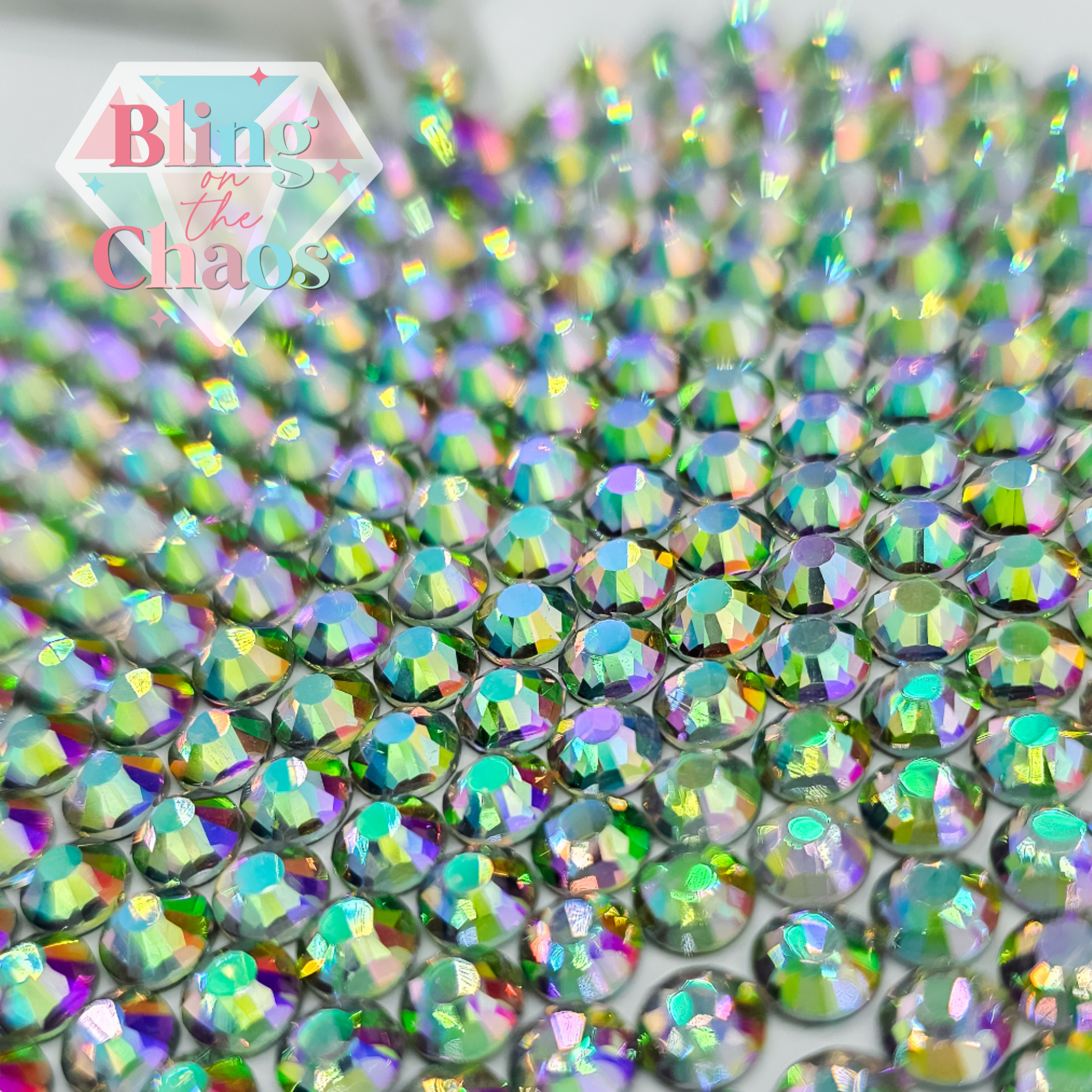 Green Water Lily Rhinestone