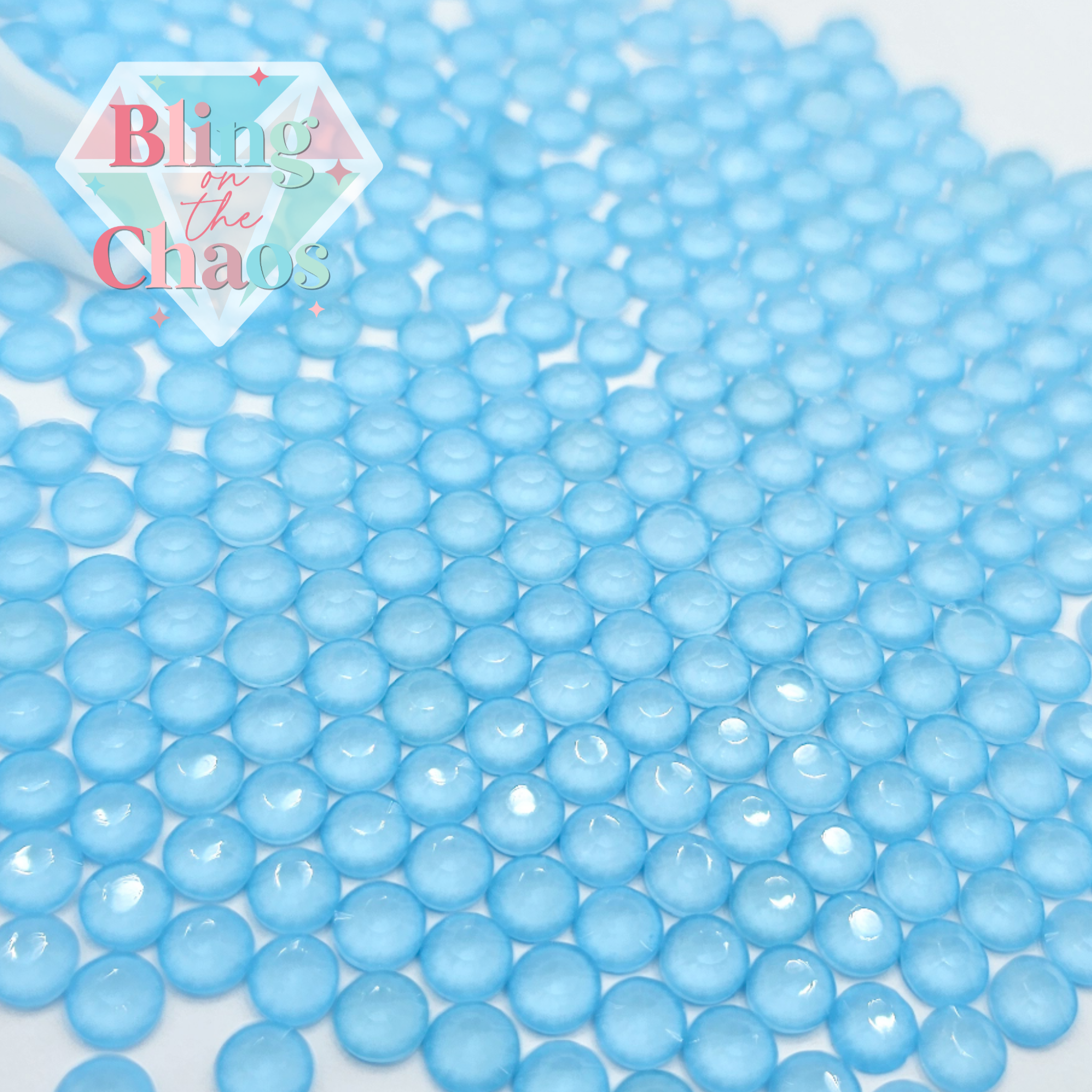 Light Blue Neon Rhinestone