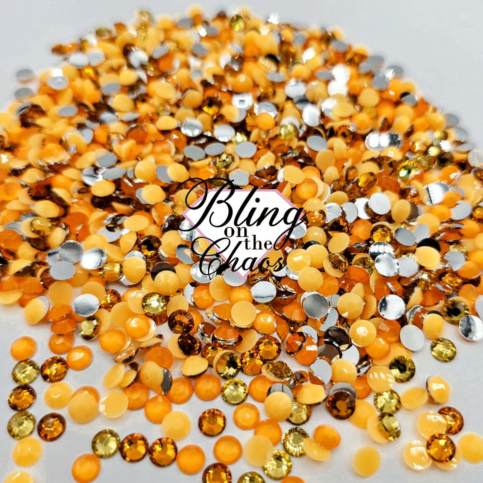 Monochrome Orange Neon Resin Mix