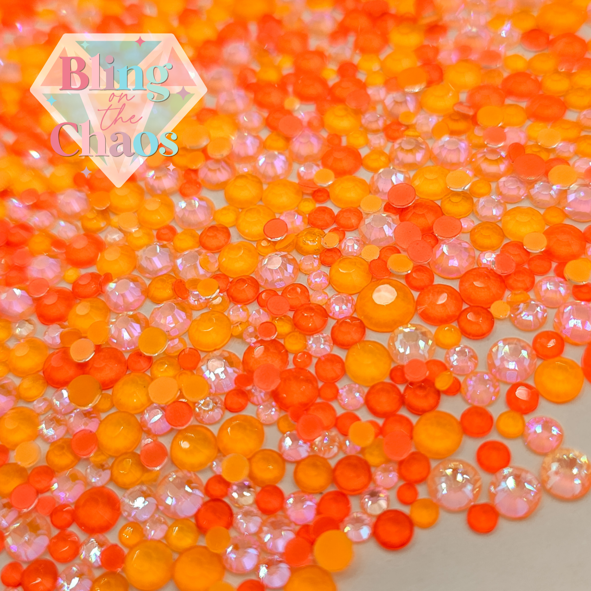 Satsuma Orange Specialty Glass Mix