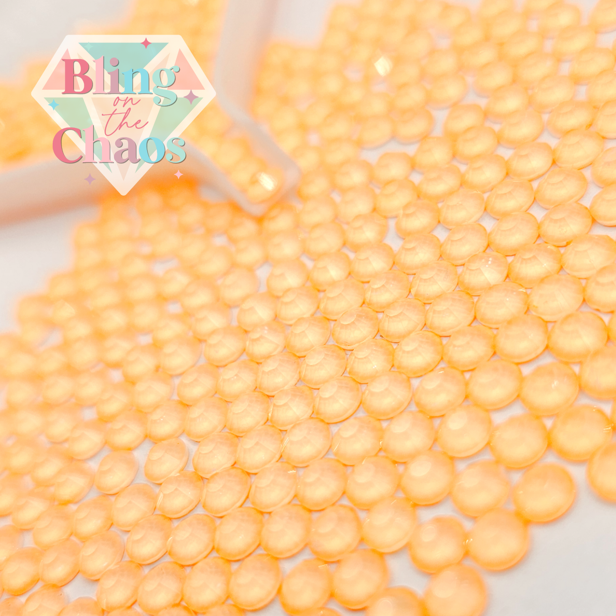 Tangerine Neon Rhinestone