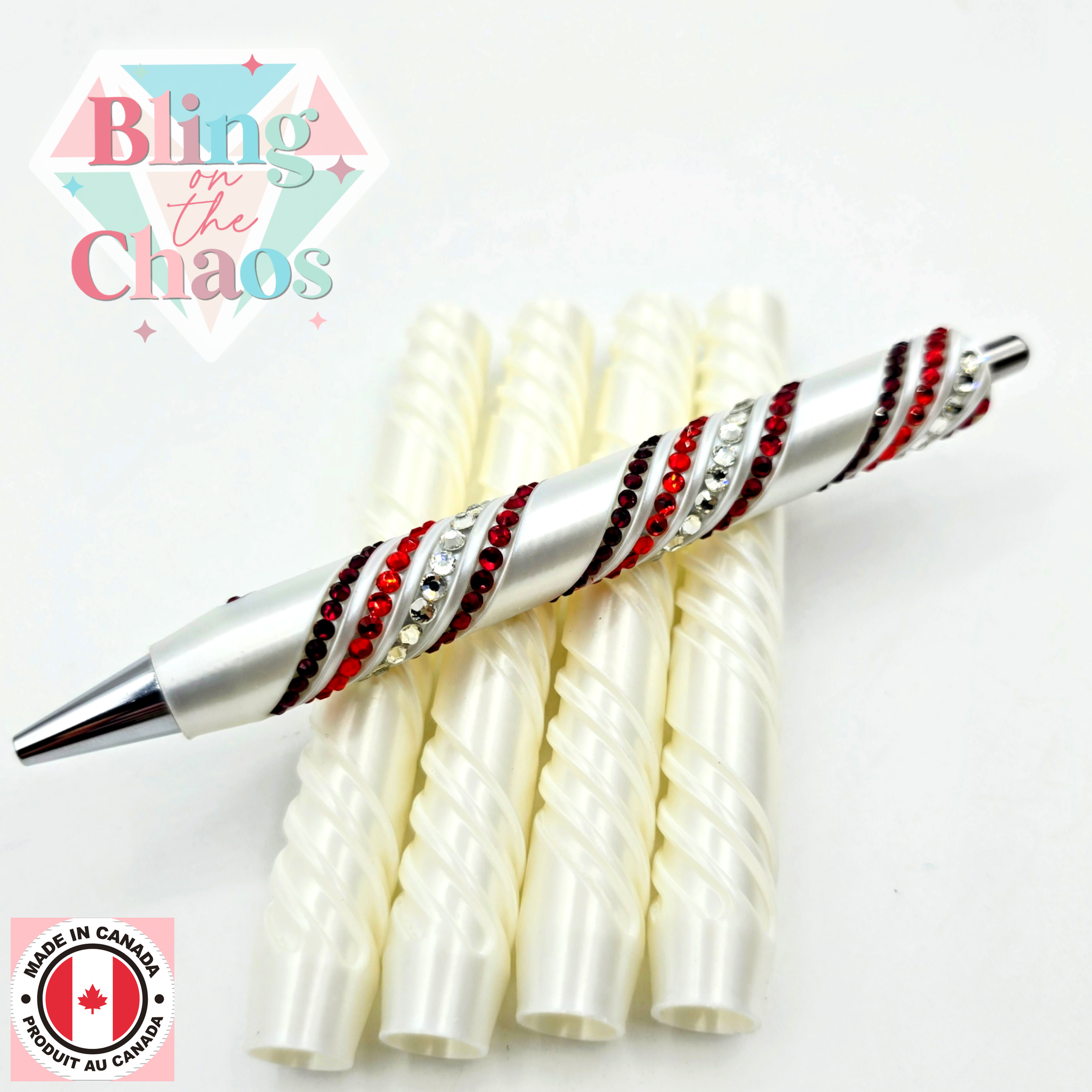 BOTC Candy Cane Pen Sleeve Rhinestone