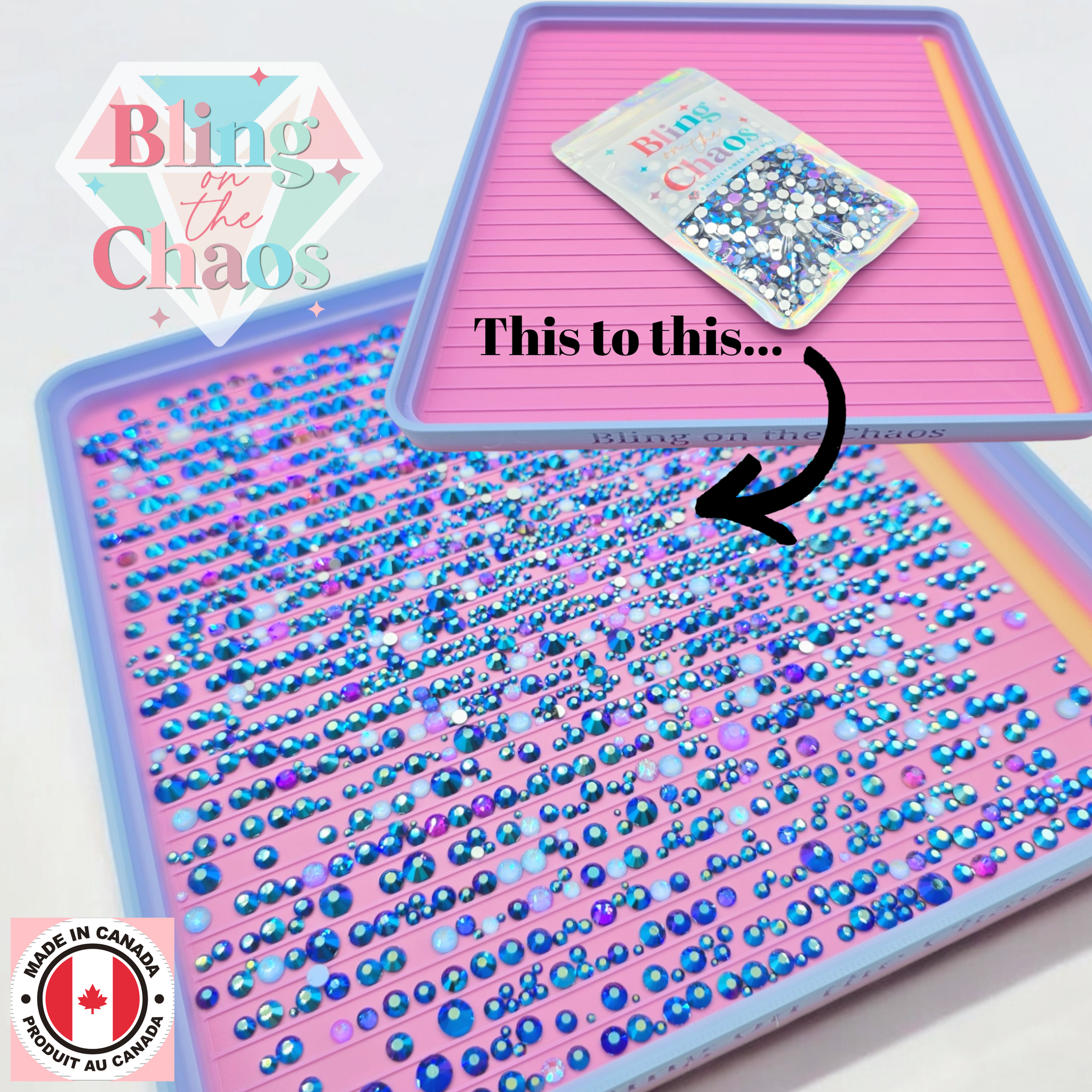 BOTC Mega Stacker Rhinestone Flipping Trays & Lids