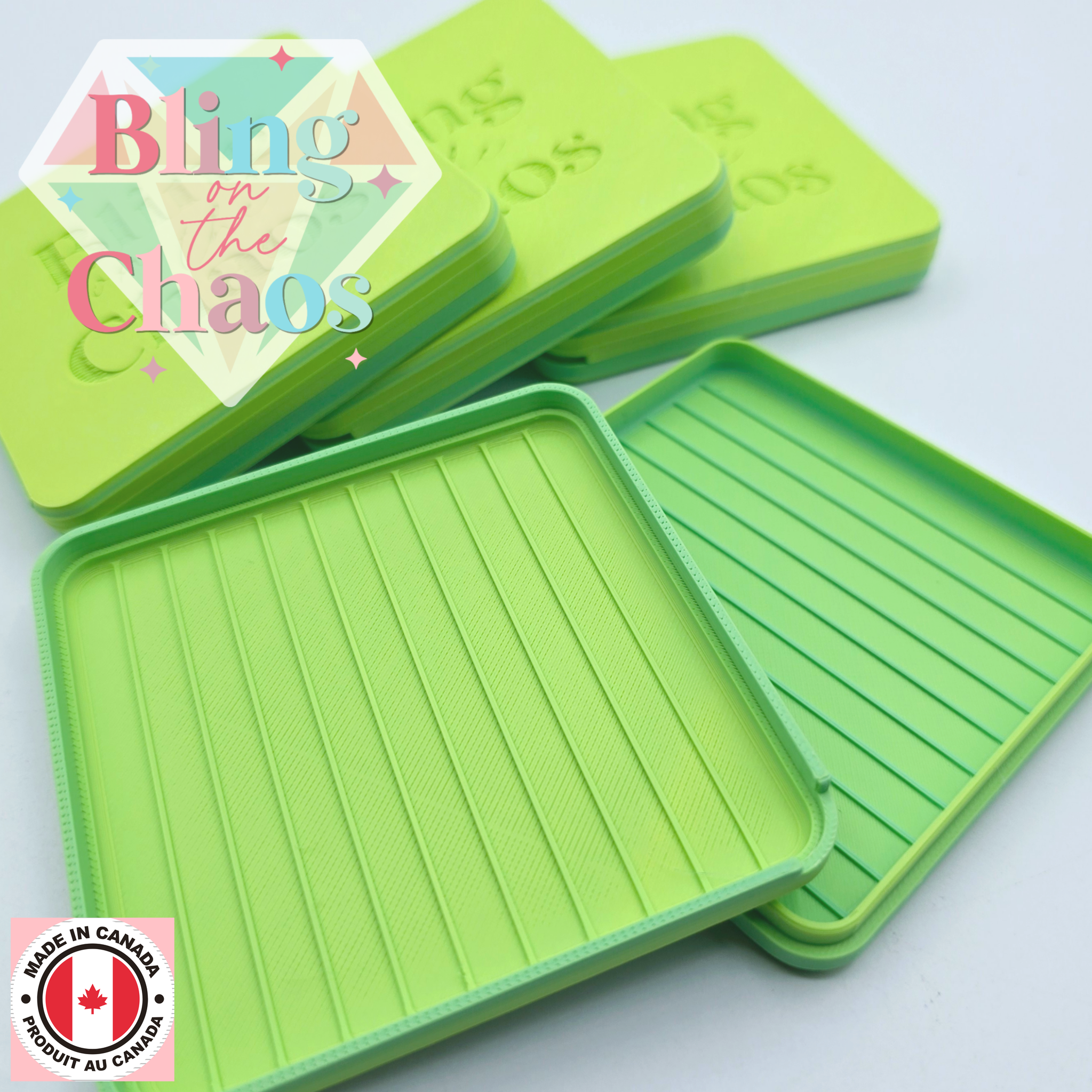BOTC Lime Ombre Mini Travel Trays