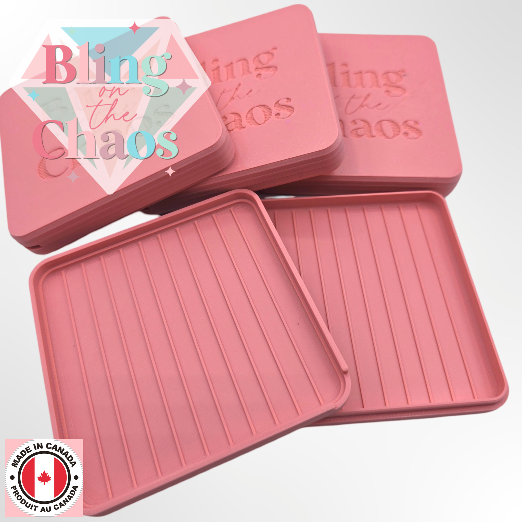 BOTC Medium Pink Mini Travel Trays
