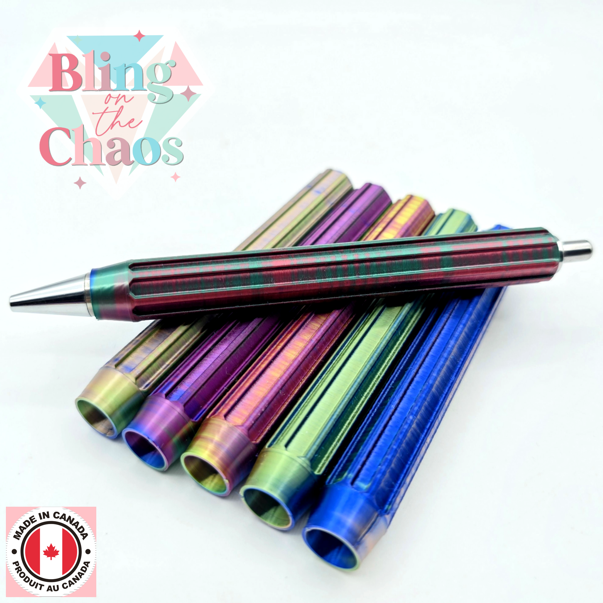 BOTC Straight Multicolour Pen Sleeve Rhinestone