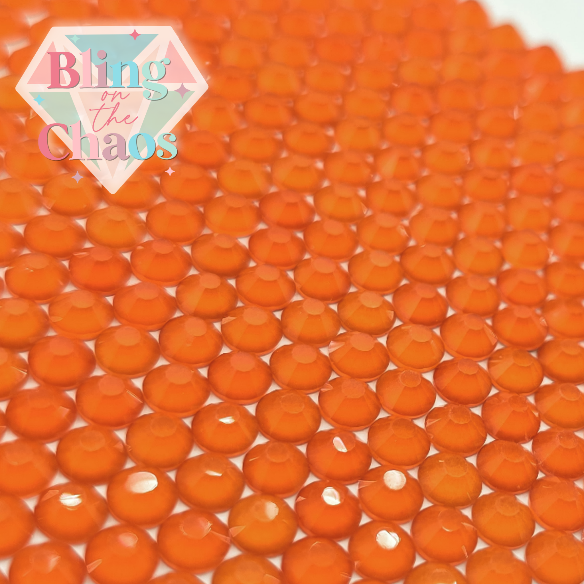 Burnt Orange Mocha Rhinestone