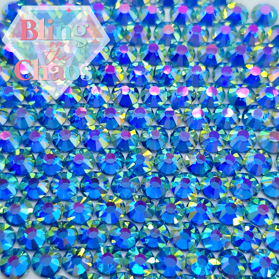 Capri Blue Dazzle Rhinestone