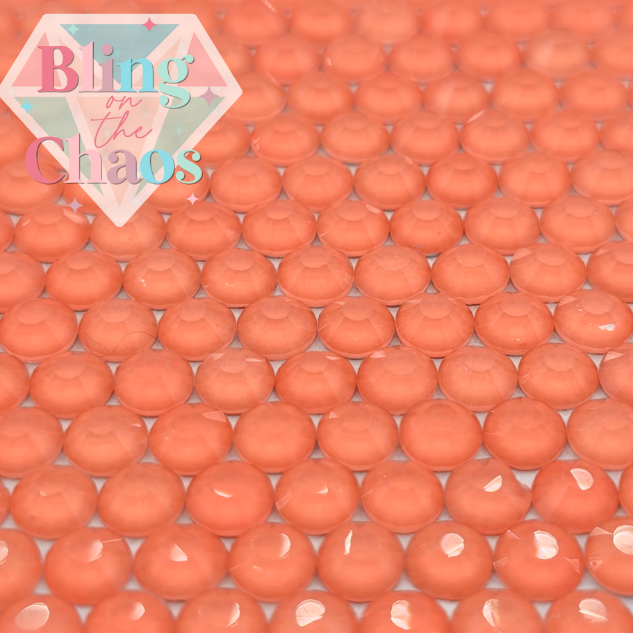 Coral Mocha Rhinestone