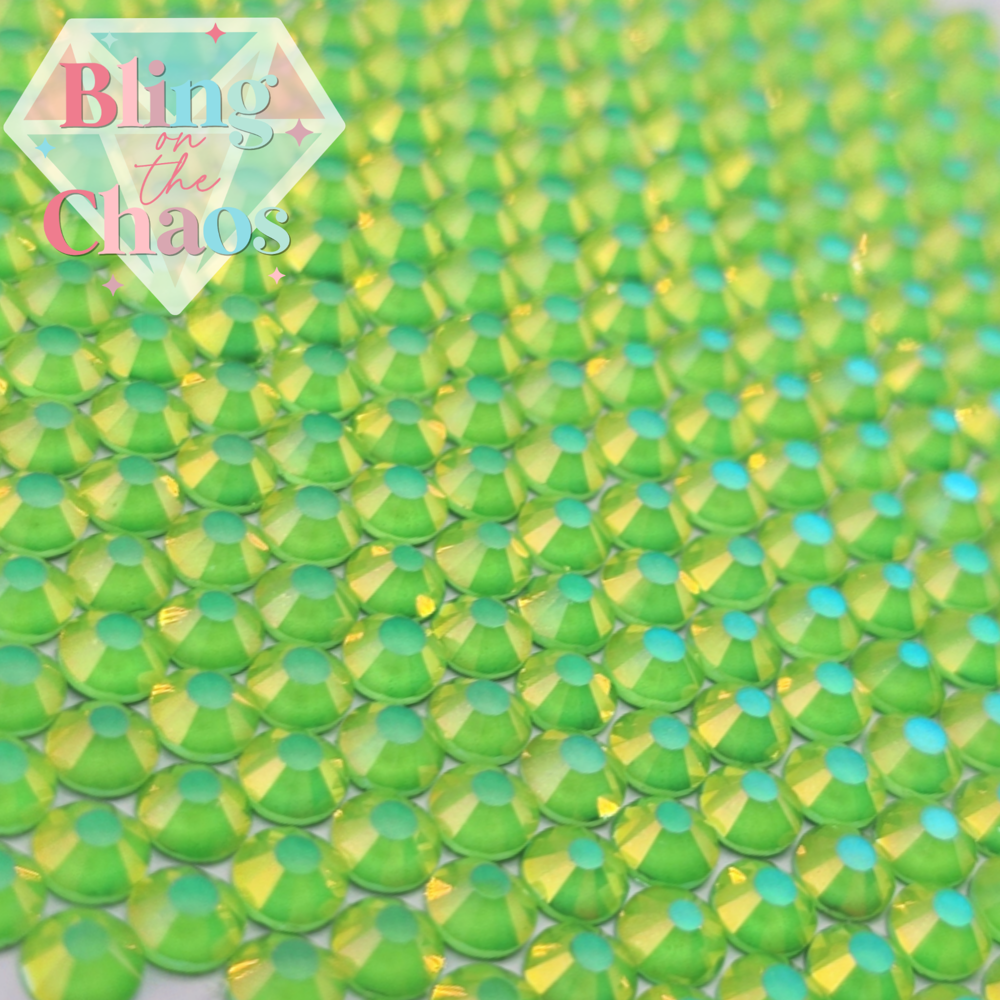 Enchanted Mocha Lime Rhinestone