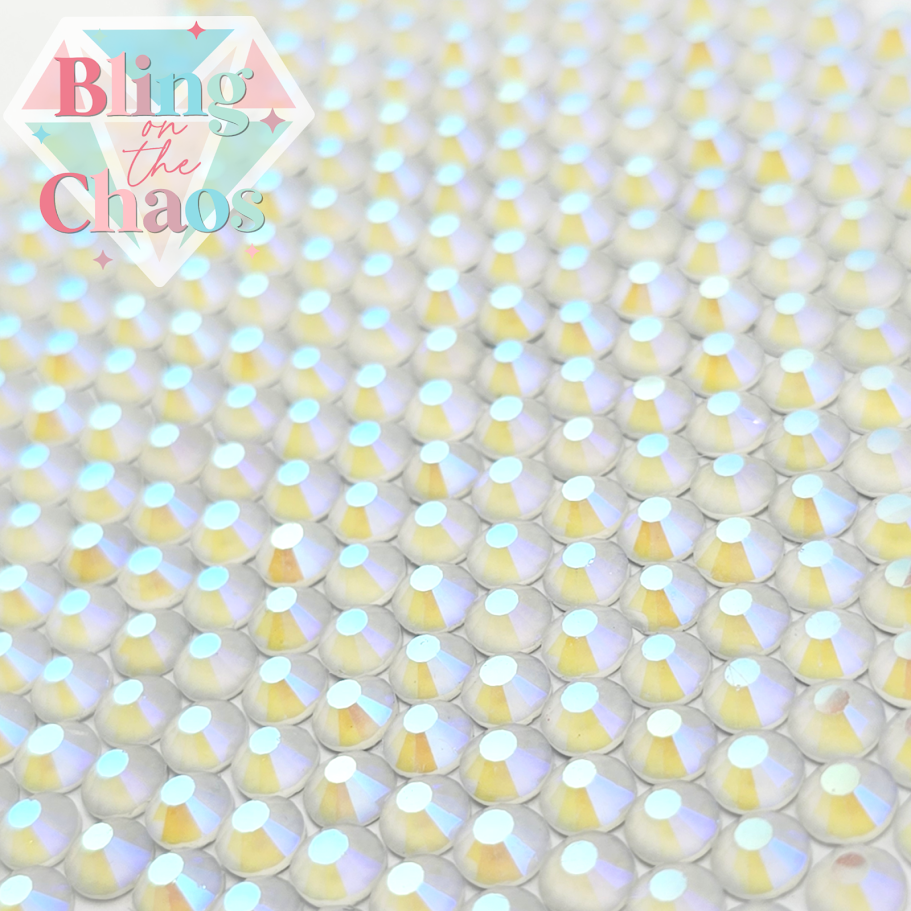 Enchanted Mocha White Rhinestone