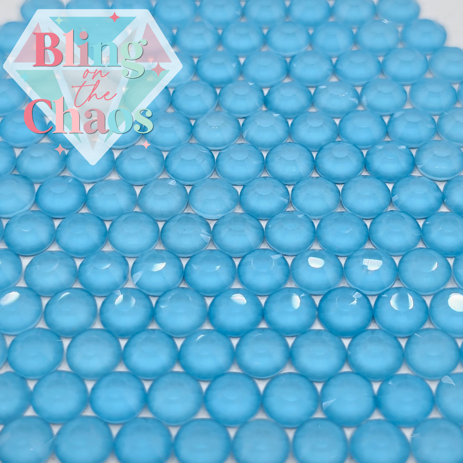 Light Blue Mocha Rhinestone