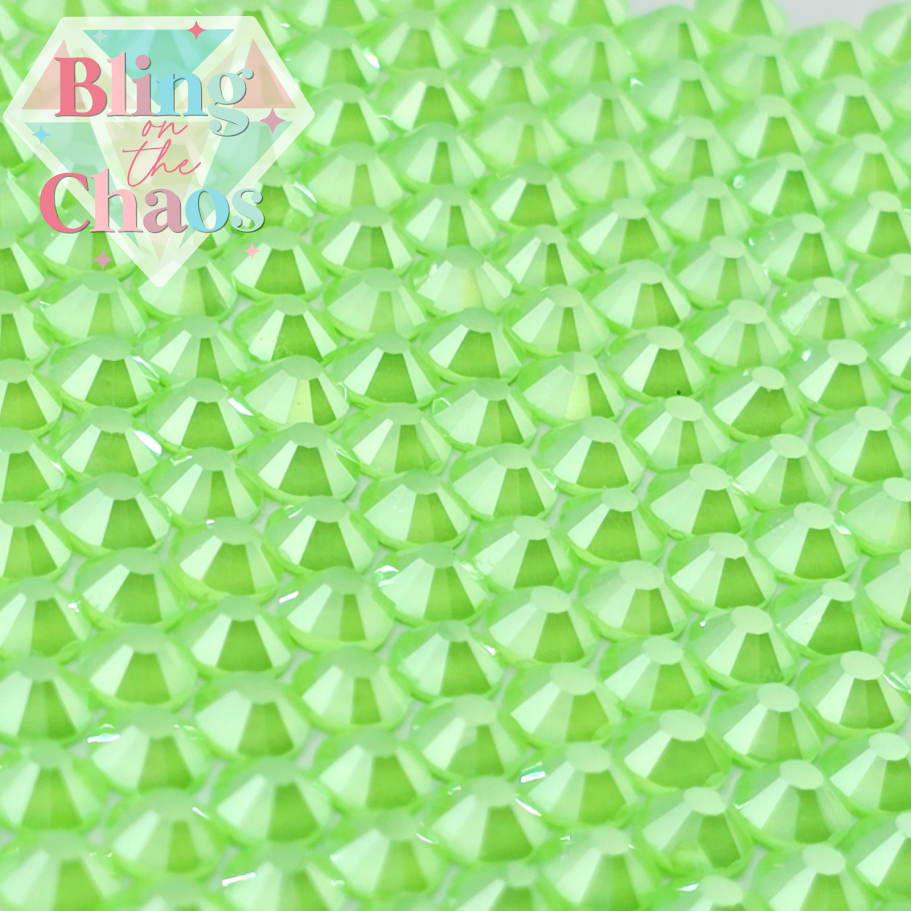 Neon Lime Luster Rhinestone