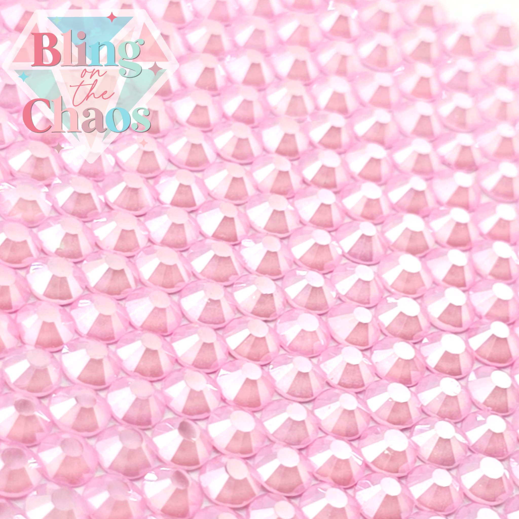 Neon Pink Luster Rhinestone
