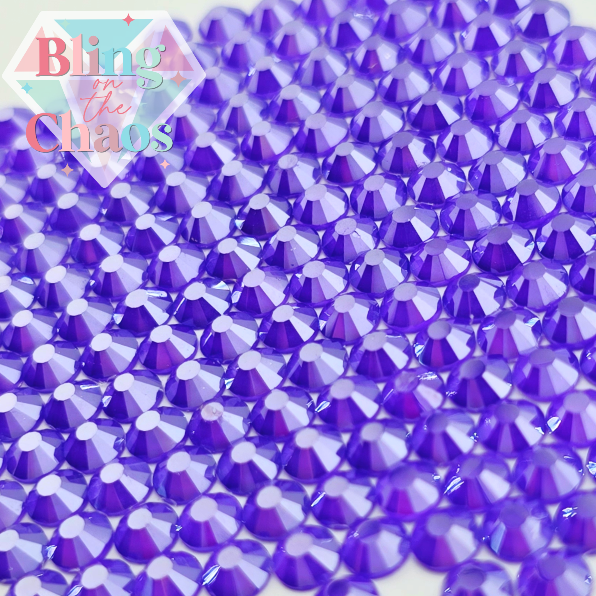 Neon Violet Luster Rhinestone