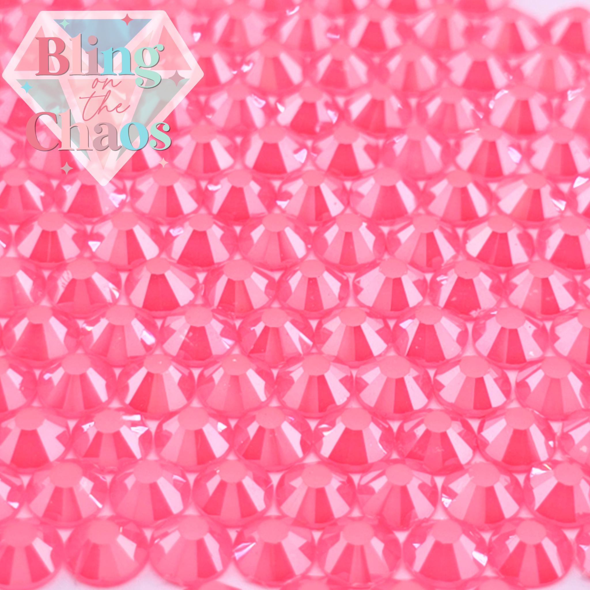 Neon Watermelon Luster Rhinestone