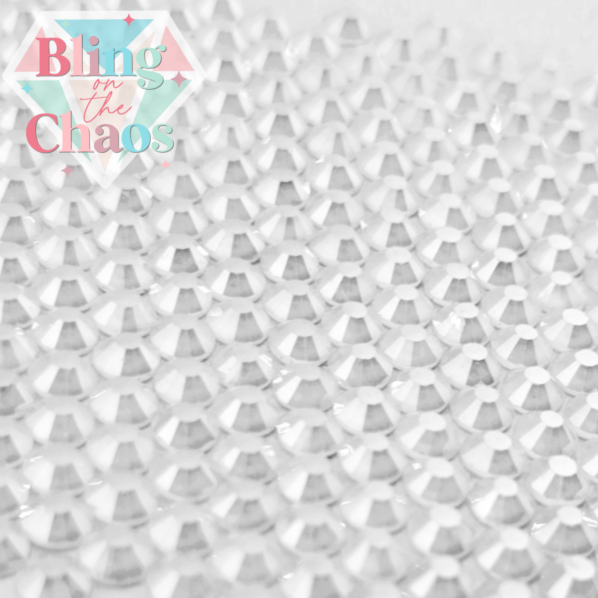 Neon White Luster Rhinestone