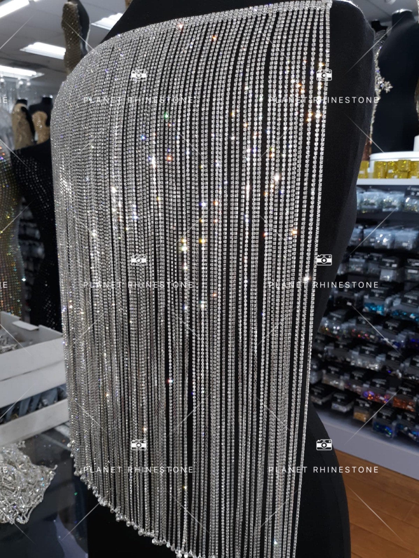 18" Crystal Fringes | Rhinestone Fringe