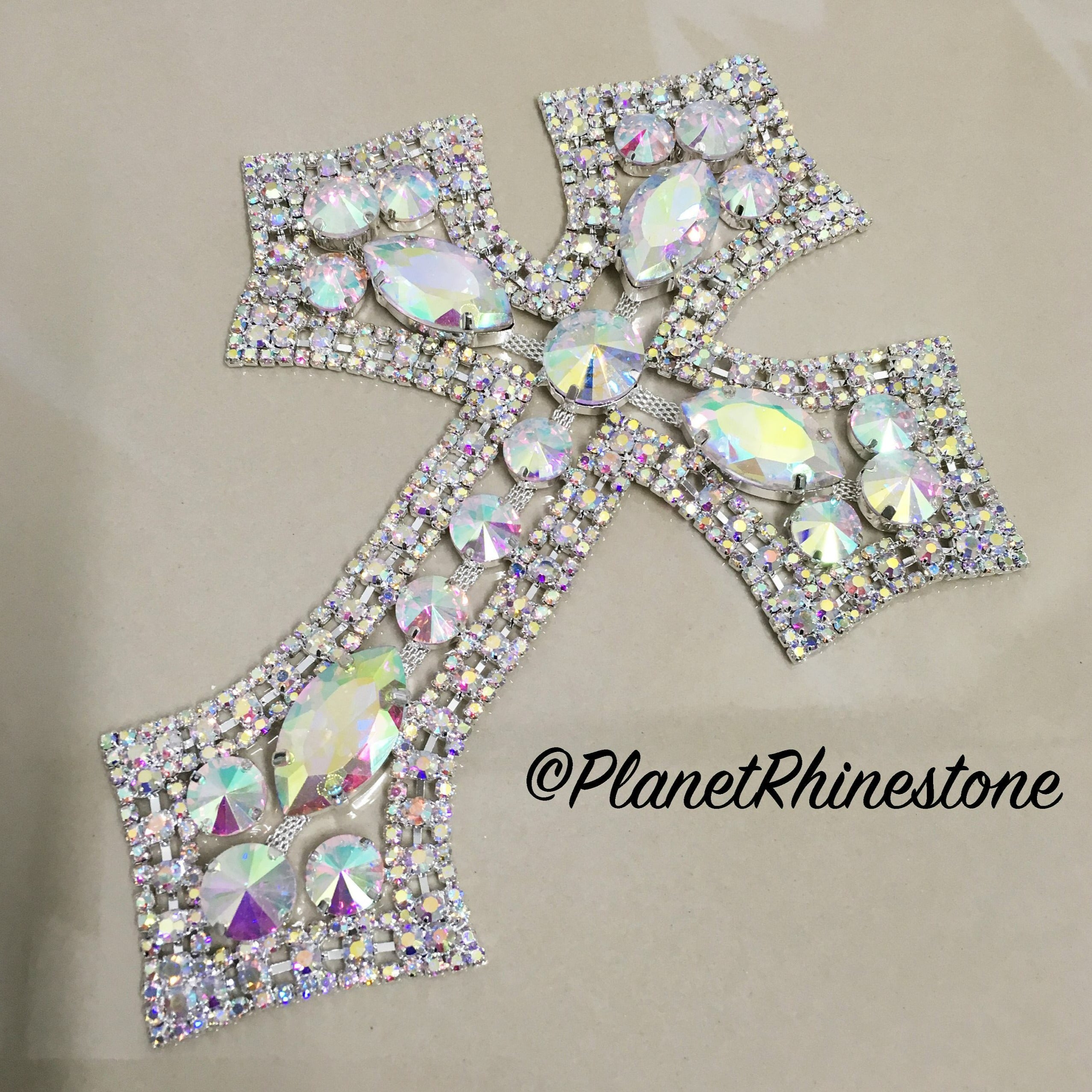AB Rhinestone Cross