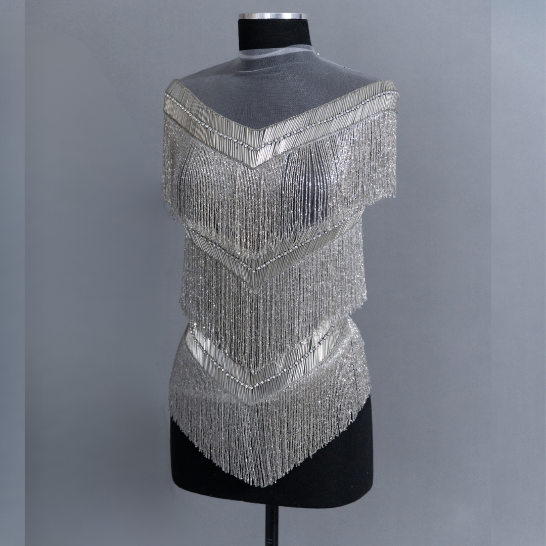 Amelia Beaded Fringe Bodice