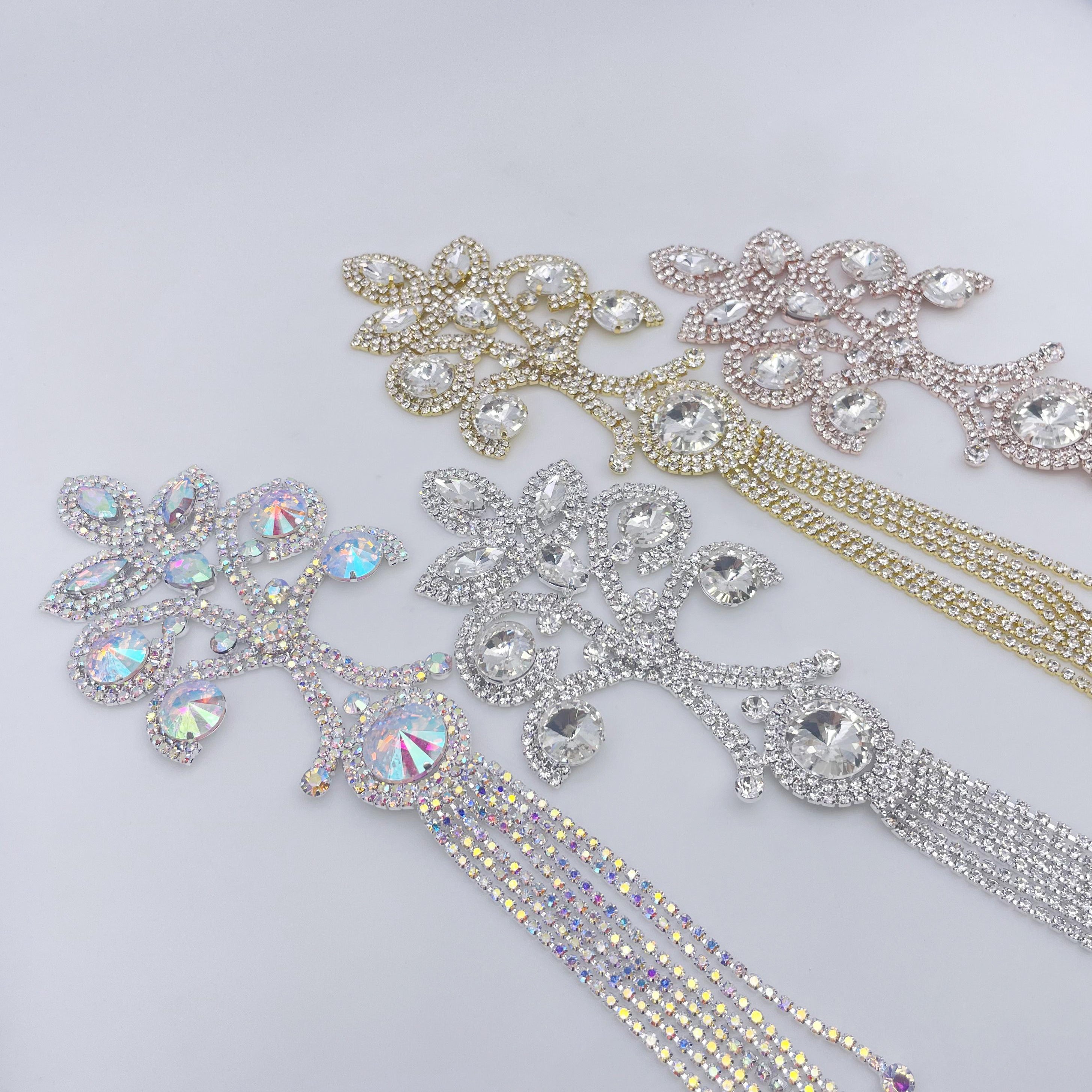 Fringe  Rhinestone Applique