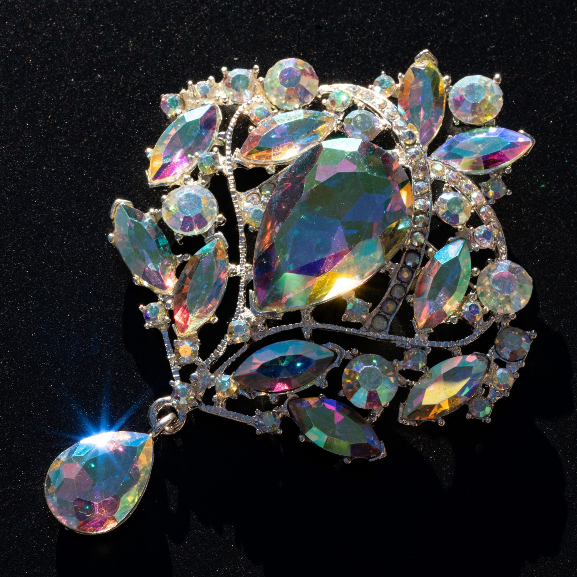 Rhinestone Vintage Brooch | B-8