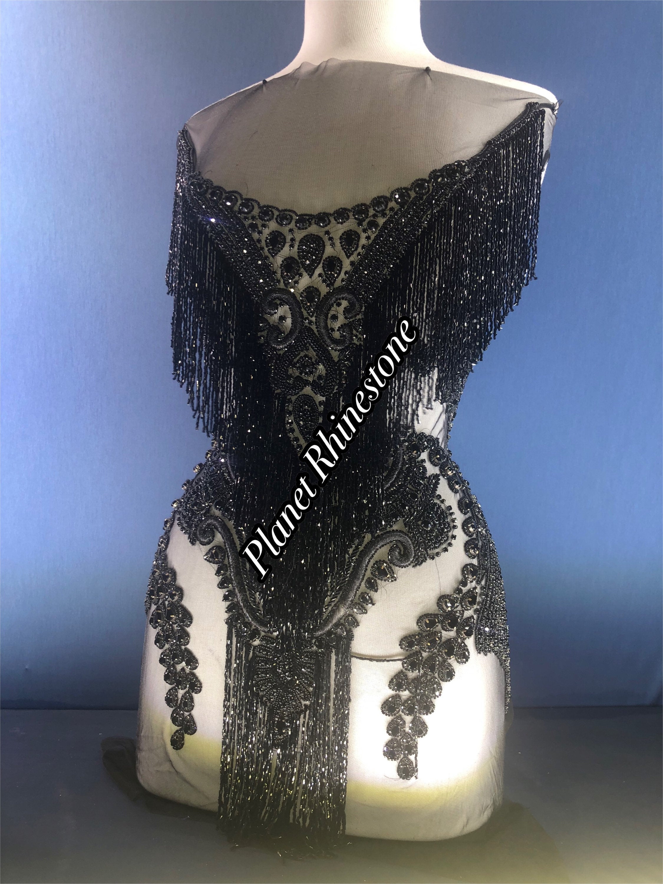 Waterfall Rhinestone Applique