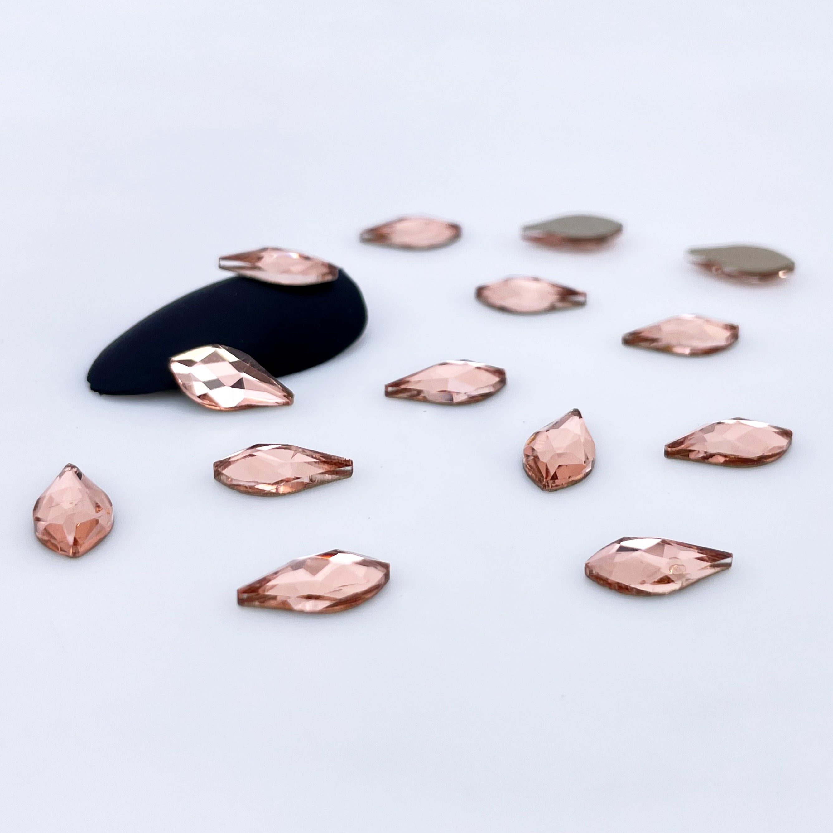 6*10 Maple Leaf Glass Rhinestones