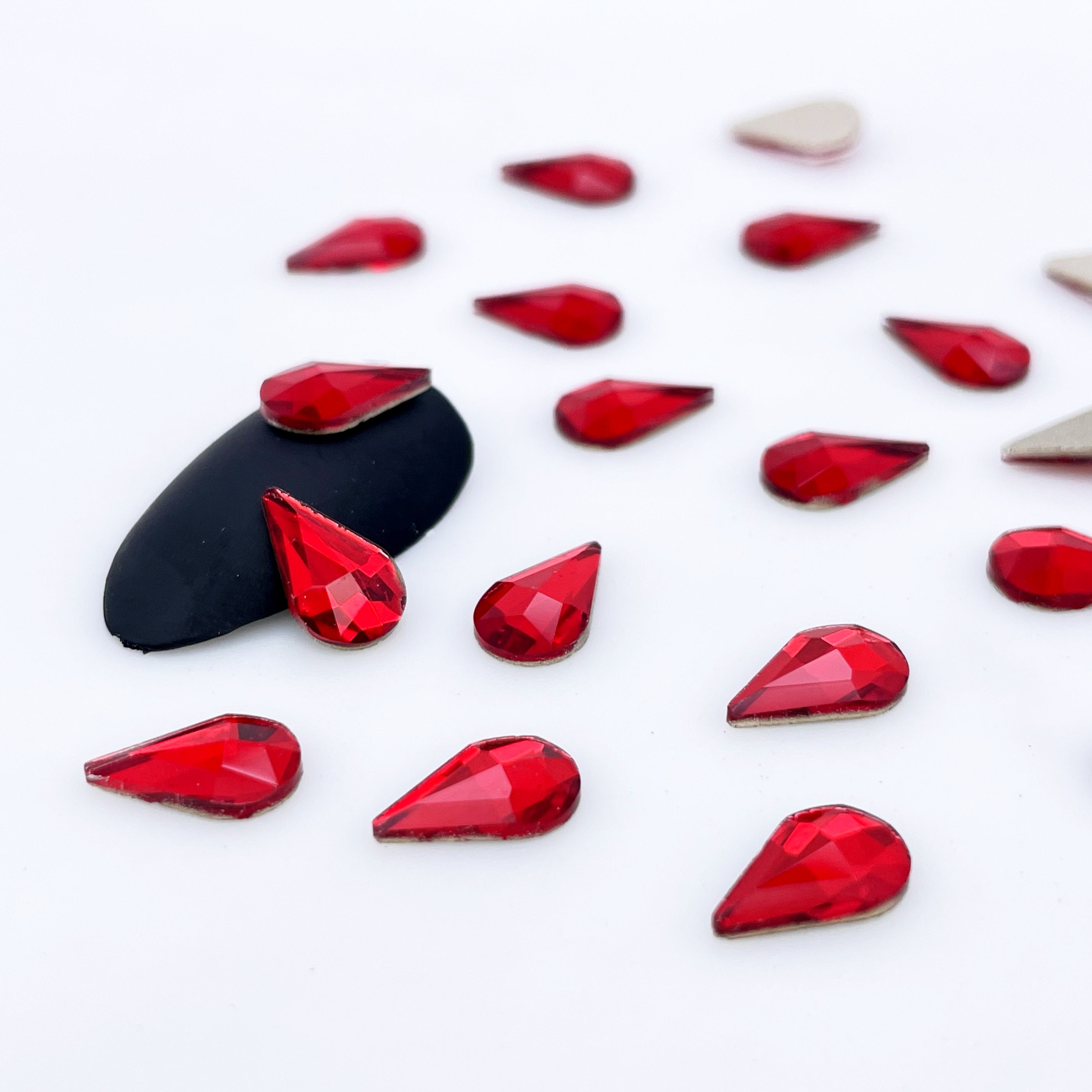 6*10 Tear Drop Glass Rhinestones