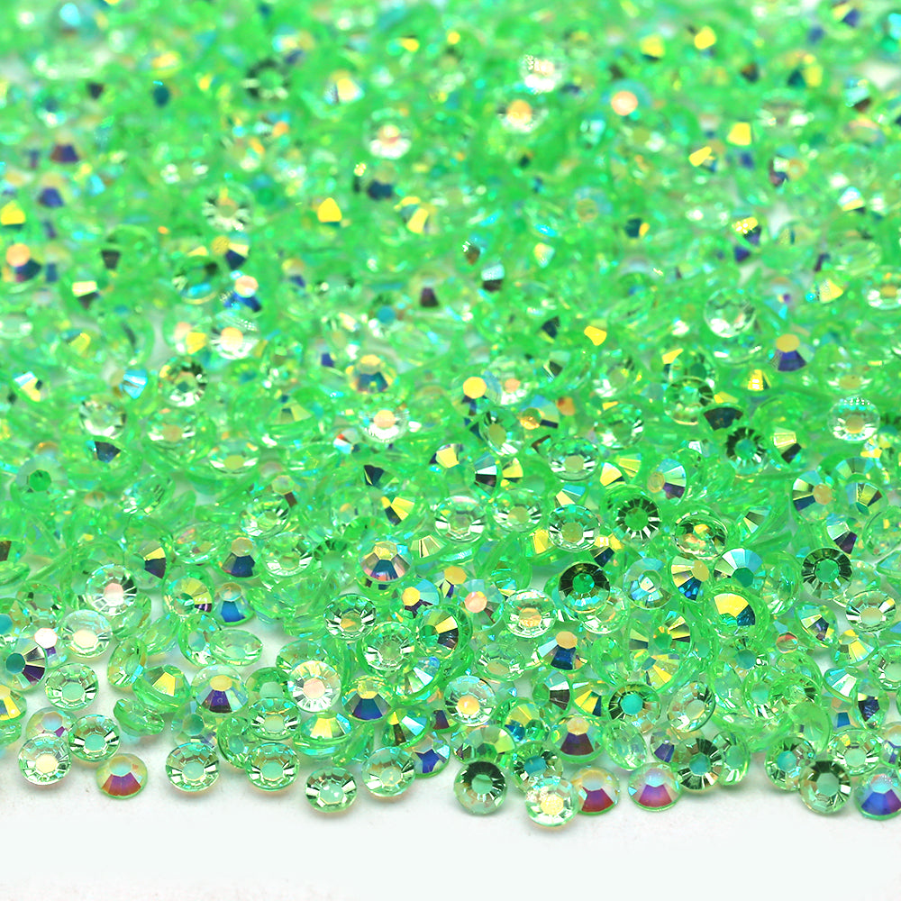 Green AB TP Jelly Rhinestones