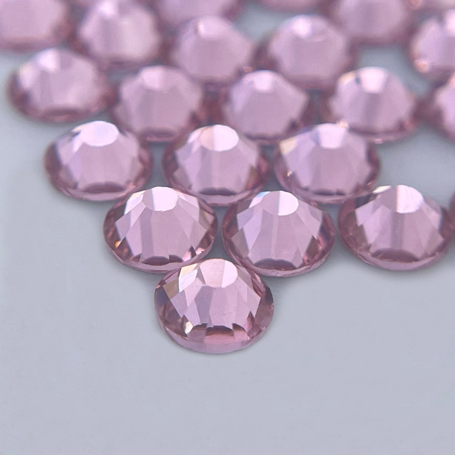 Lt. Rose Glass Rhinestones