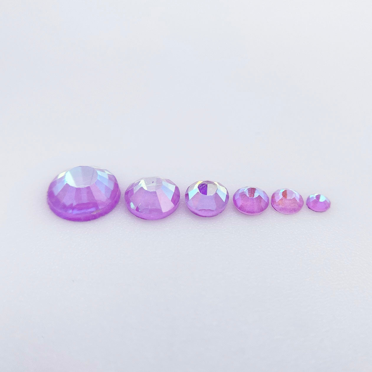 Luminous Purple Glass Rhinestones
