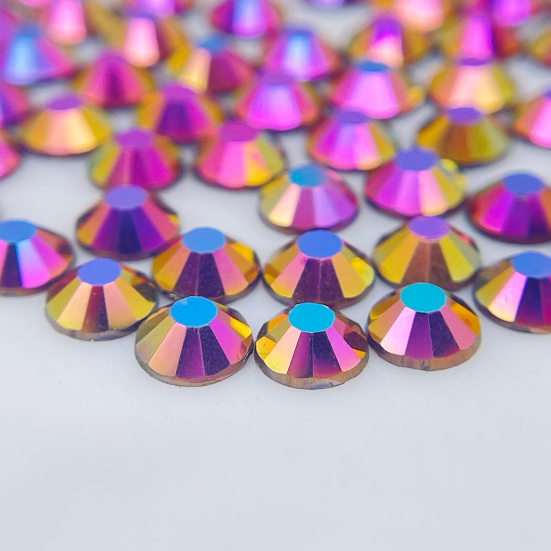 Rose Gold AB Glass Rhinestones